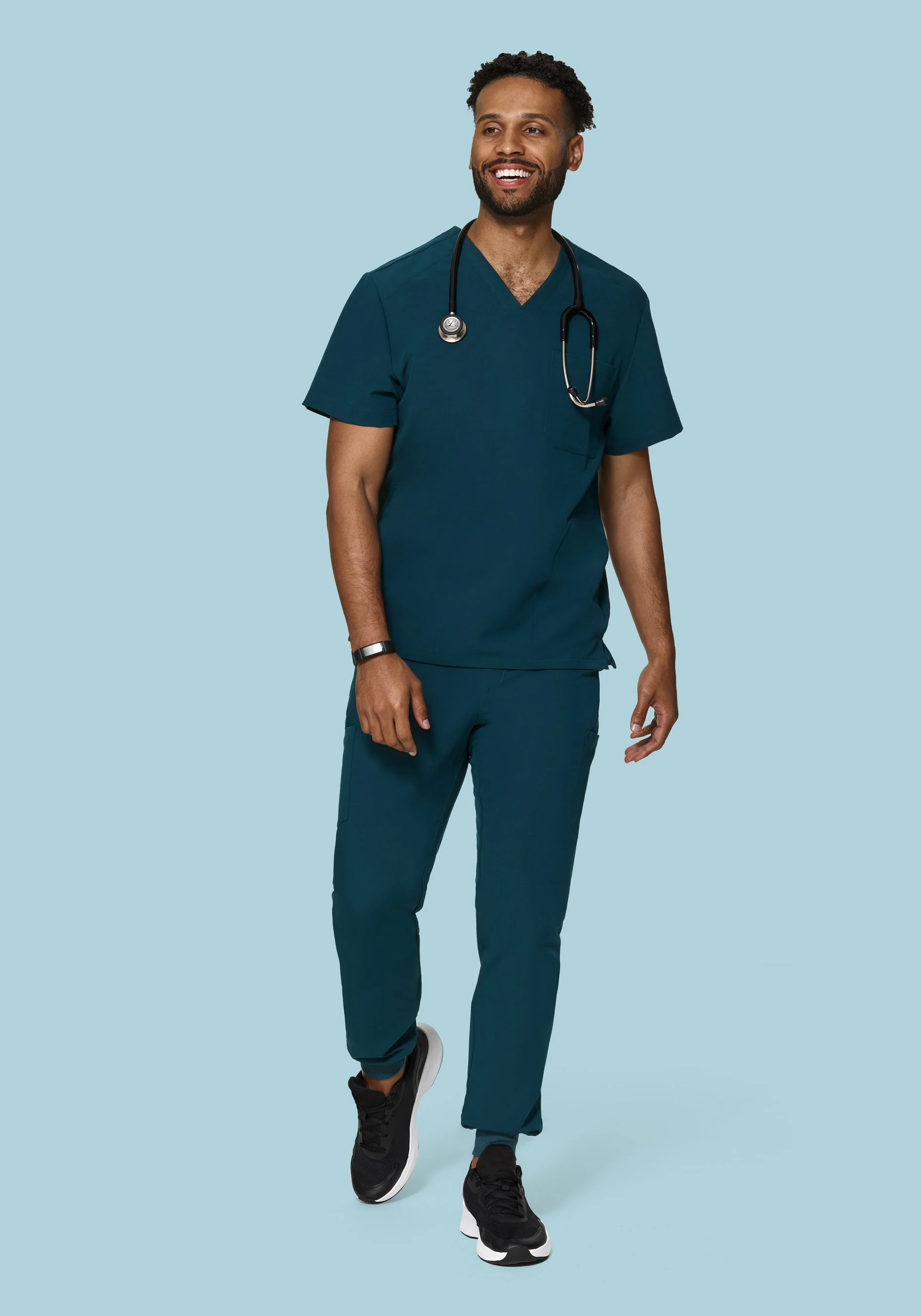 7 Pocket Joggers Caribbean Blue - Image 3