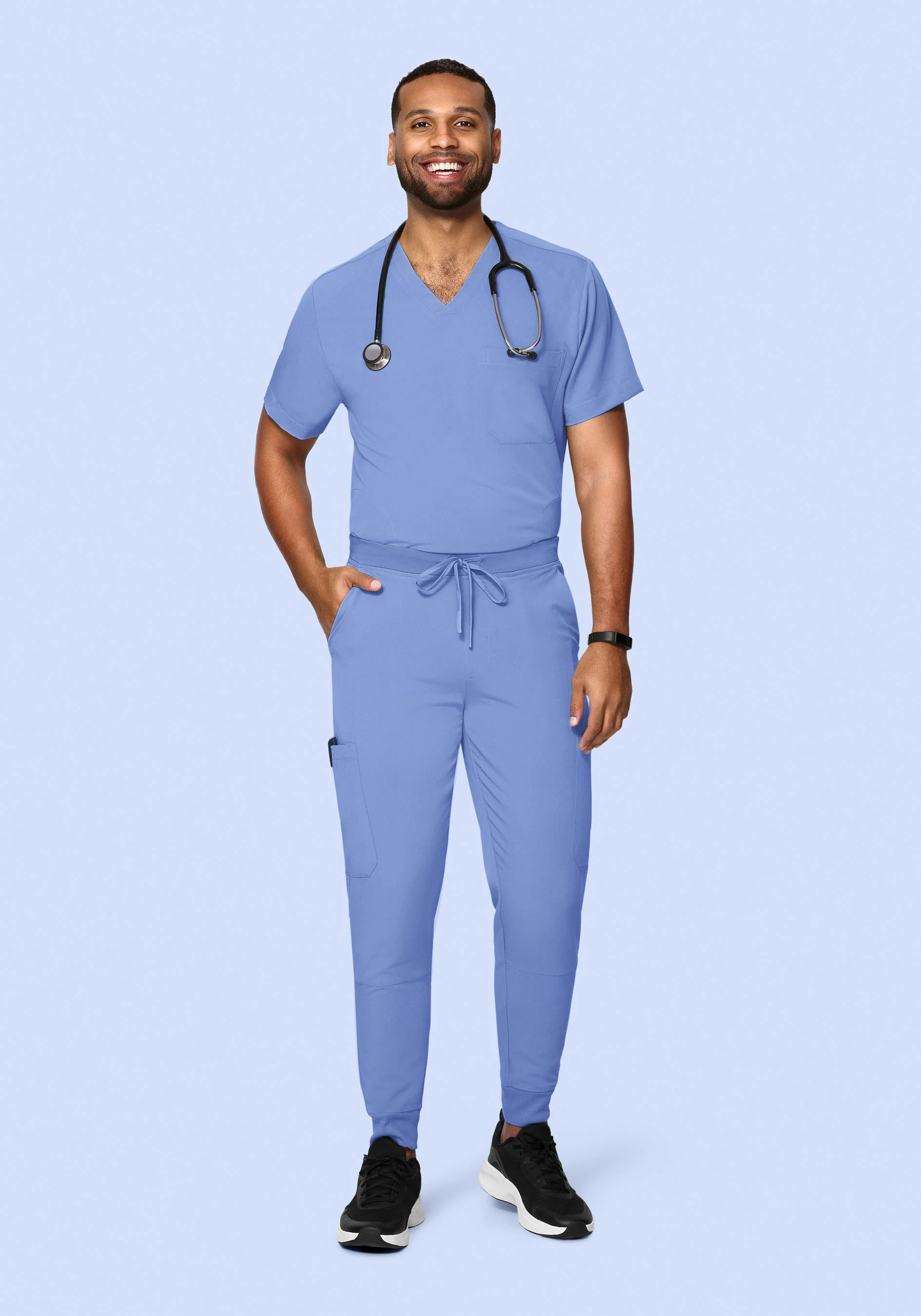 7 Pocket Joggers Coastline Blue - Image 4