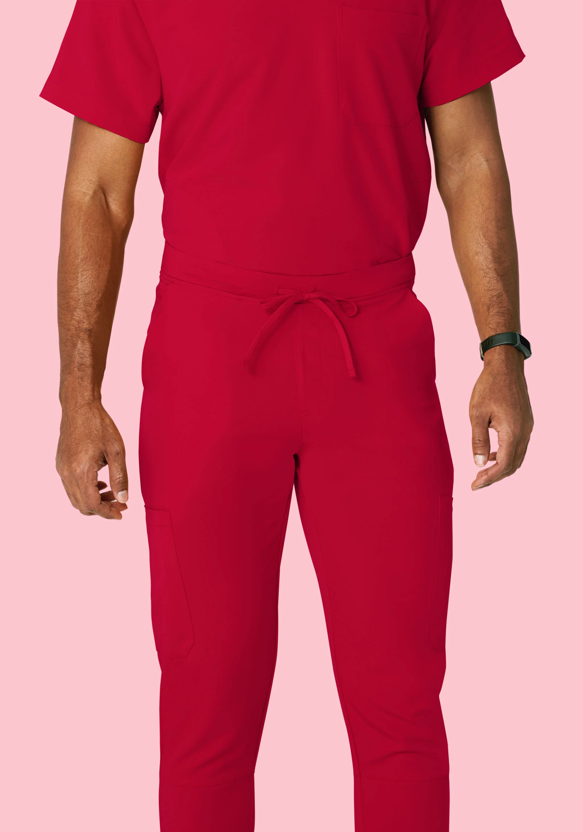 7 Pocket Joggers Crimson - Image 3