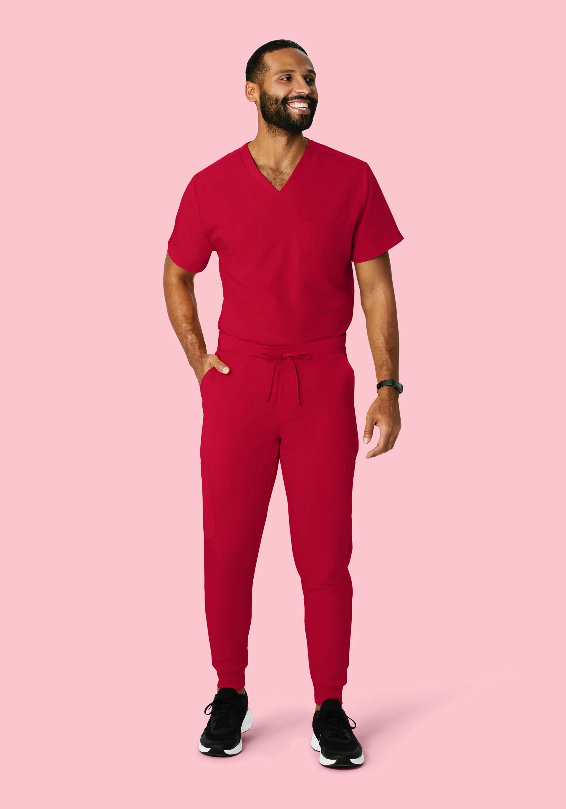 7 Pocket Joggers Crimson - Image 4