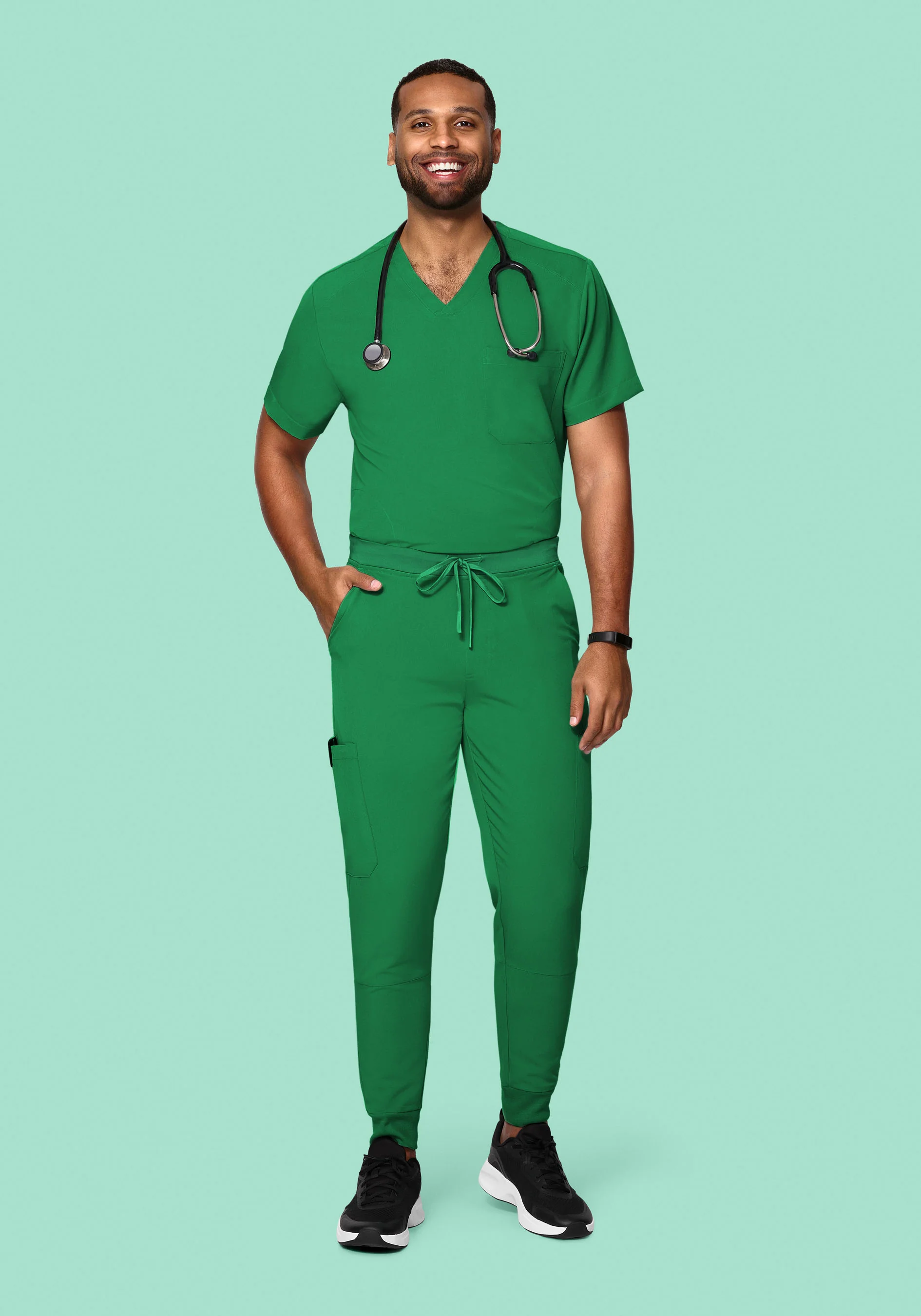 7 Pocket Joggers Emerald - Image 2