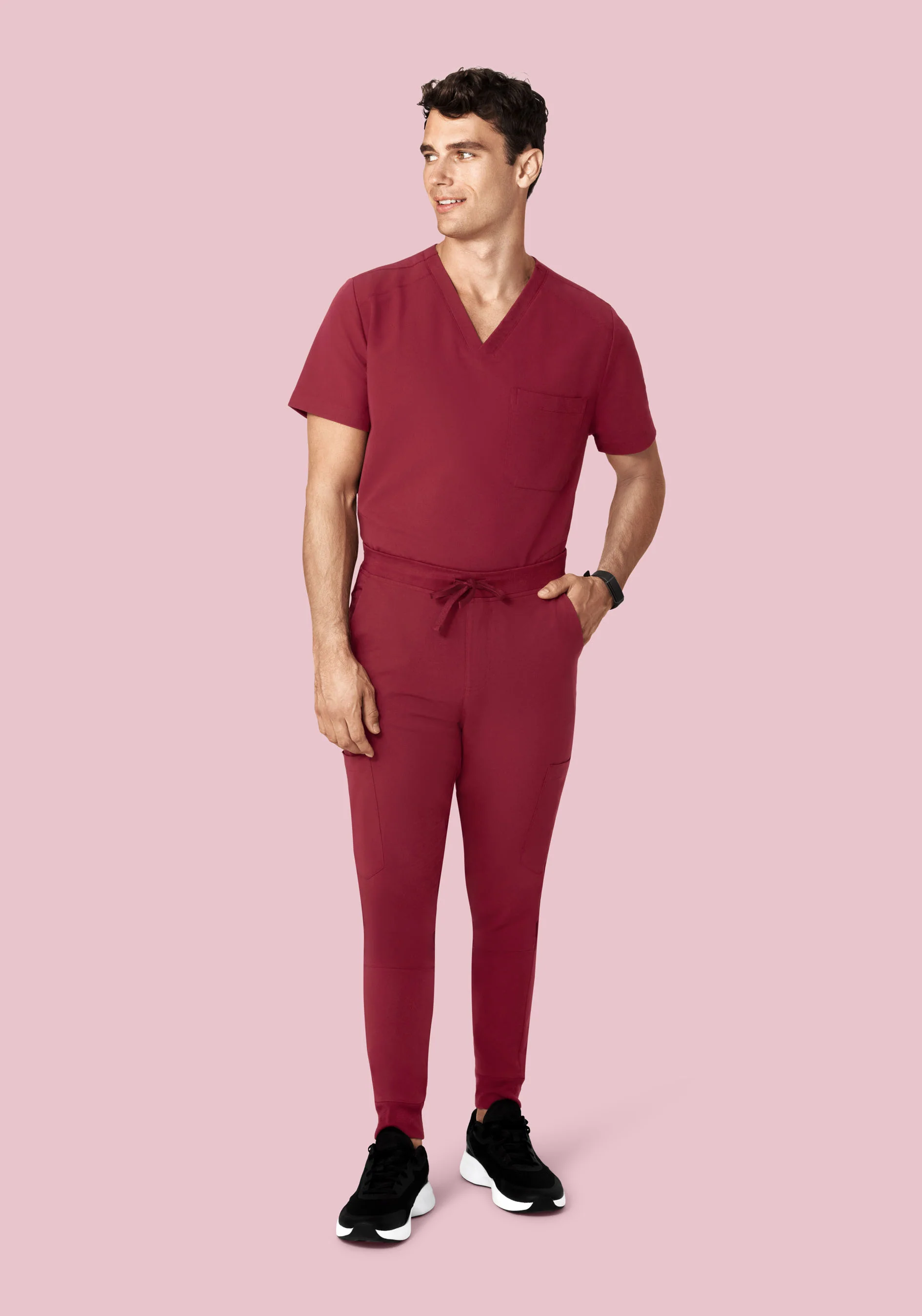 7 Pocket Joggers Garnet - Image 2