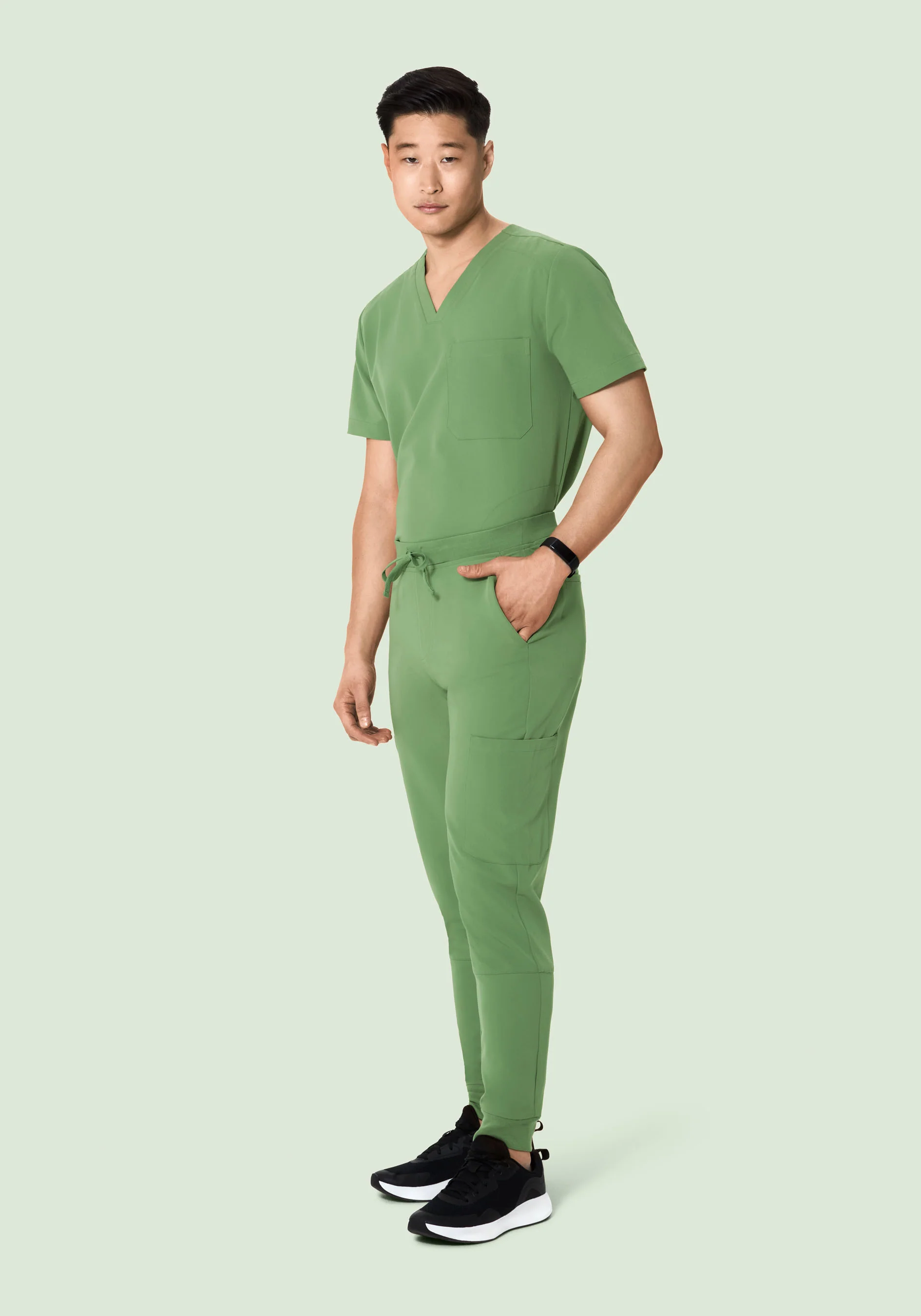 7 Pocket Joggers Hazel Green - Image 2
