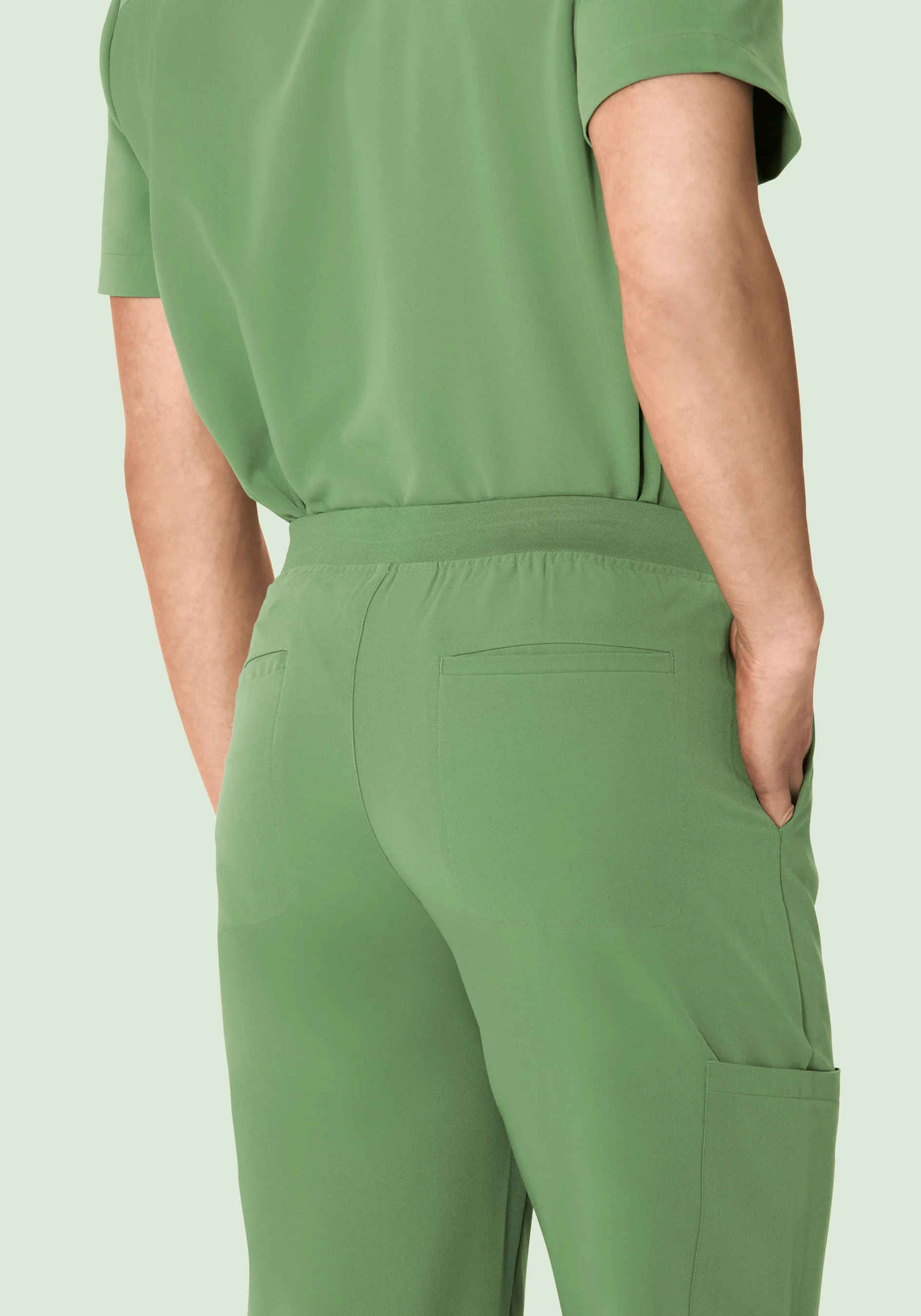 7 Pocket Joggers Hazel Green - Image 4