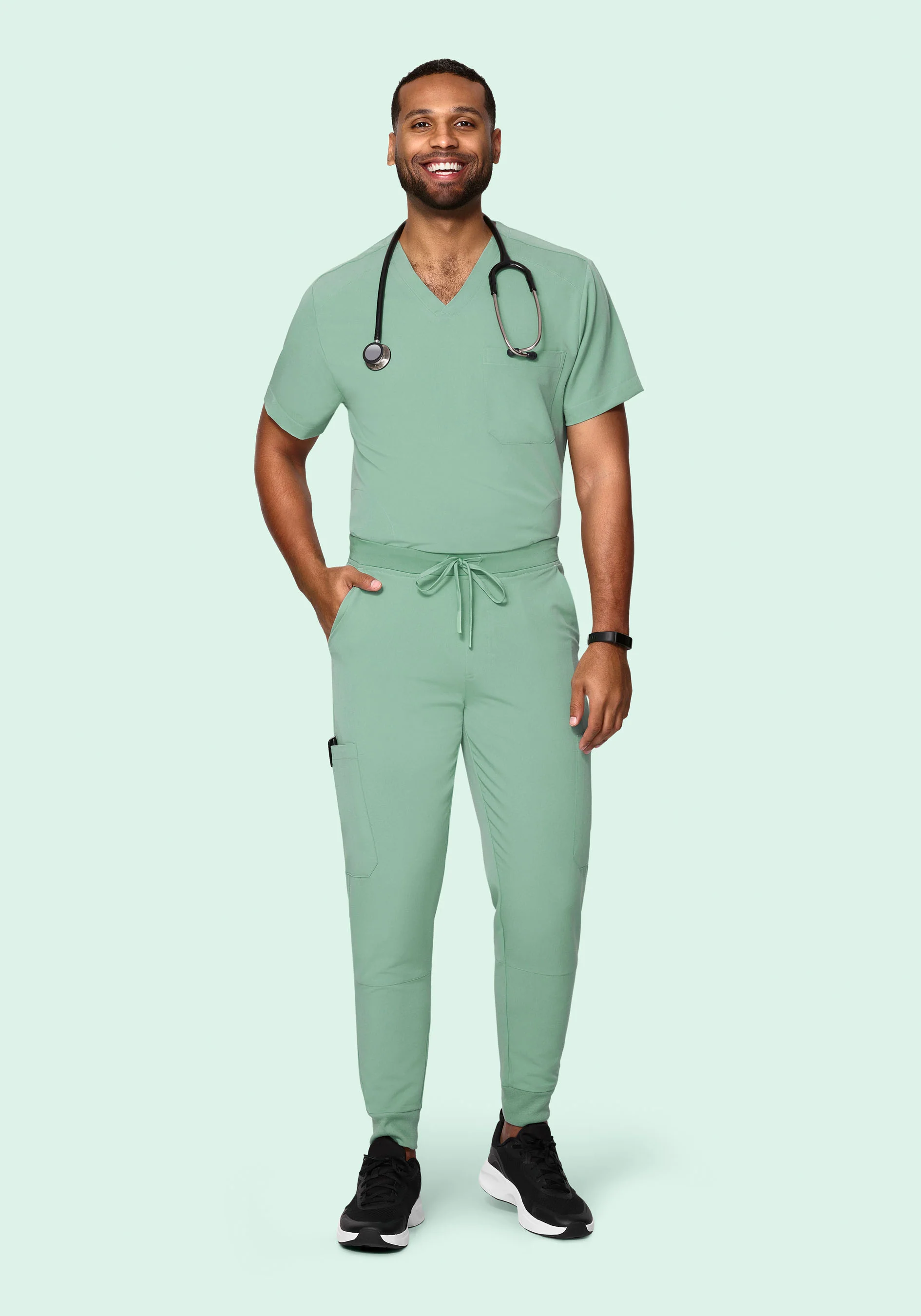 7 Pocket Joggers Jade - Image 2