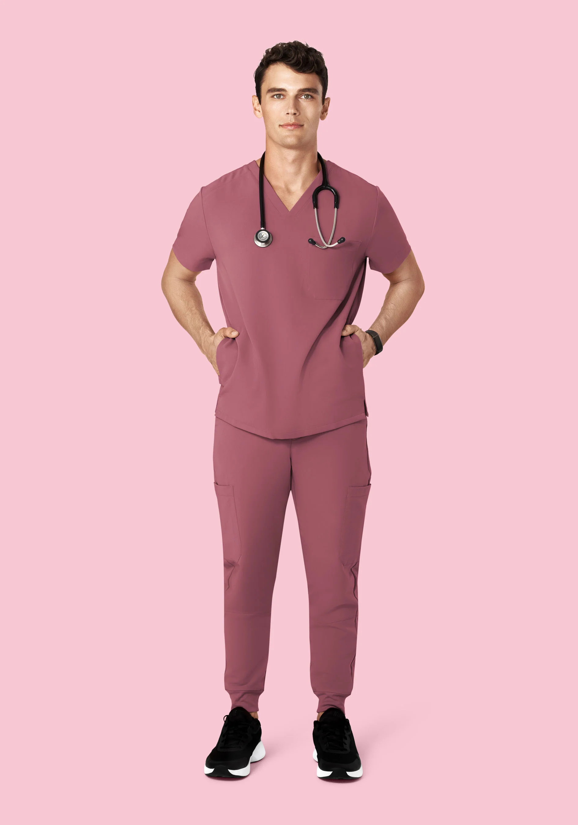 7 Pocket Joggers Mauve - Image 4
