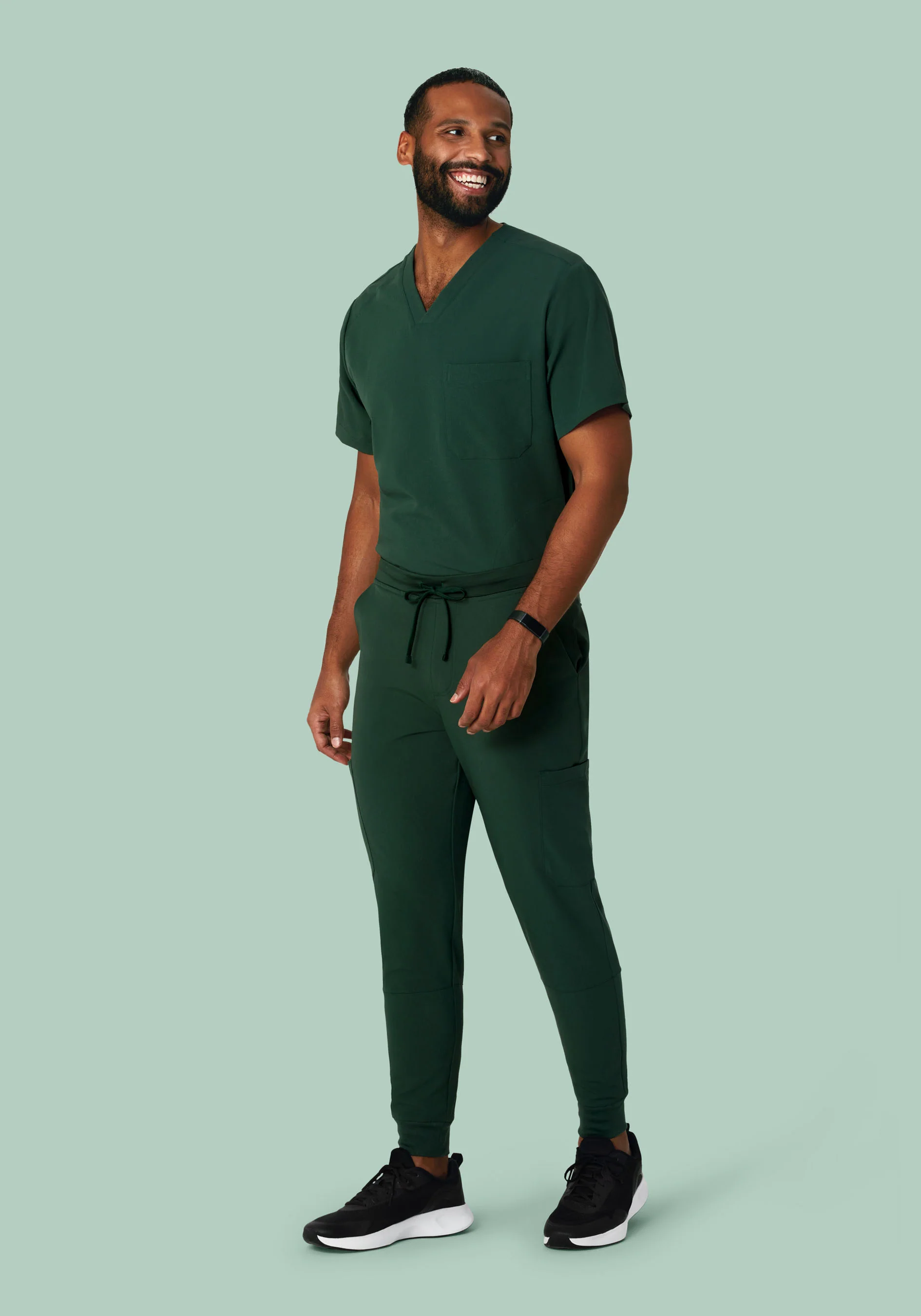 7 Pocket Joggers Midnight Green - Image 2