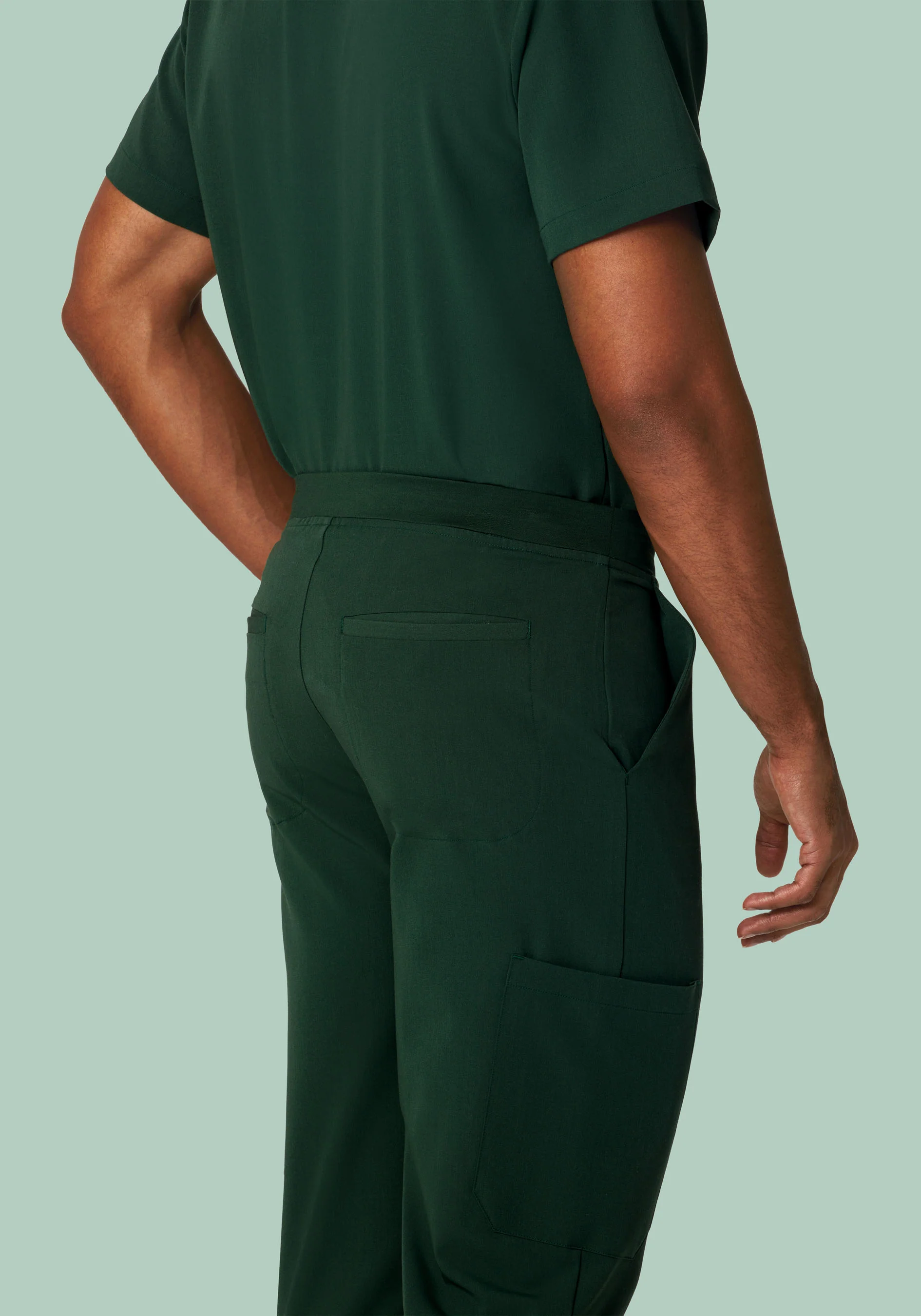 7 Pocket Joggers Midnight Green - Image 5