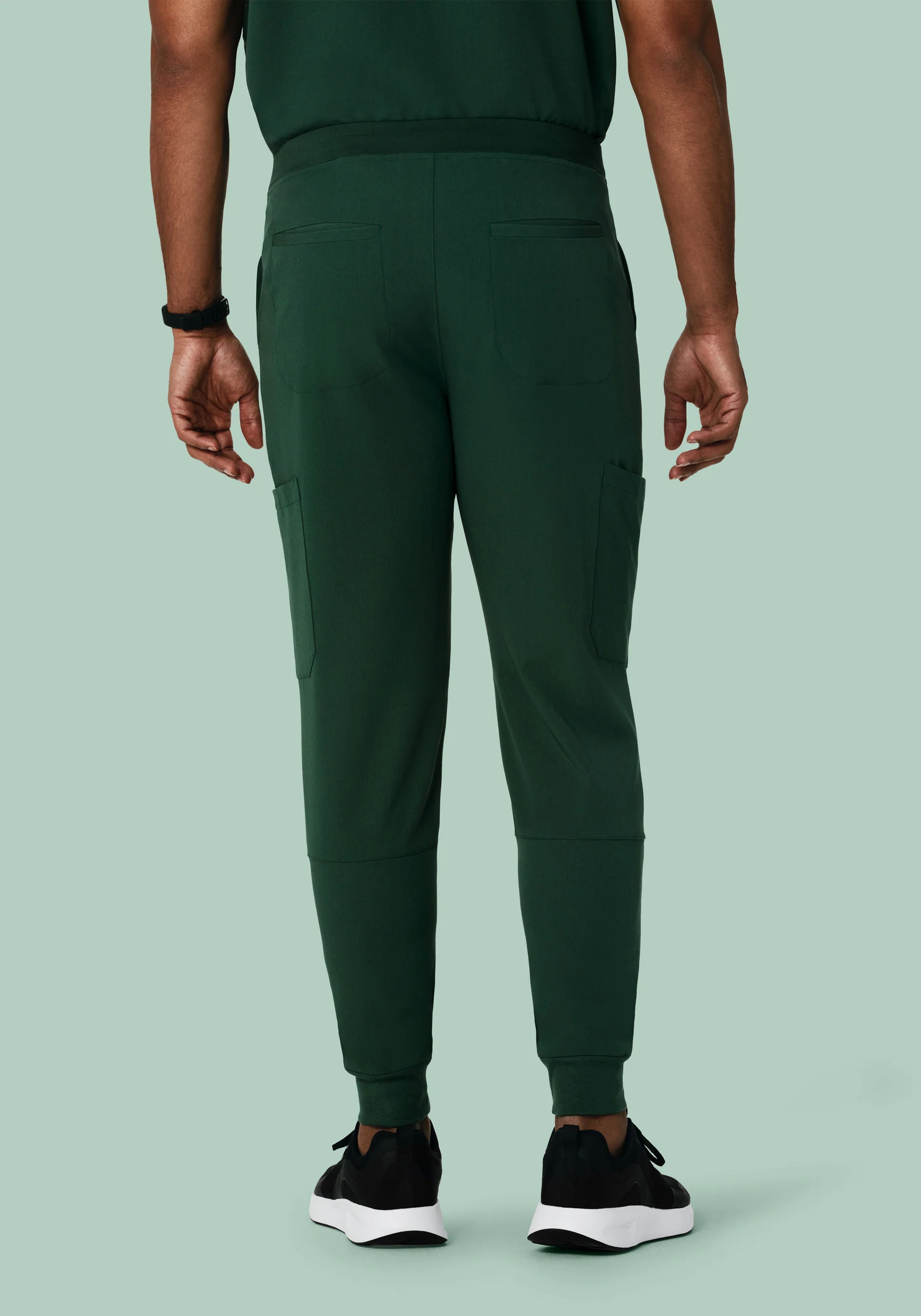 7 Pocket Joggers Midnight Green - Image 6