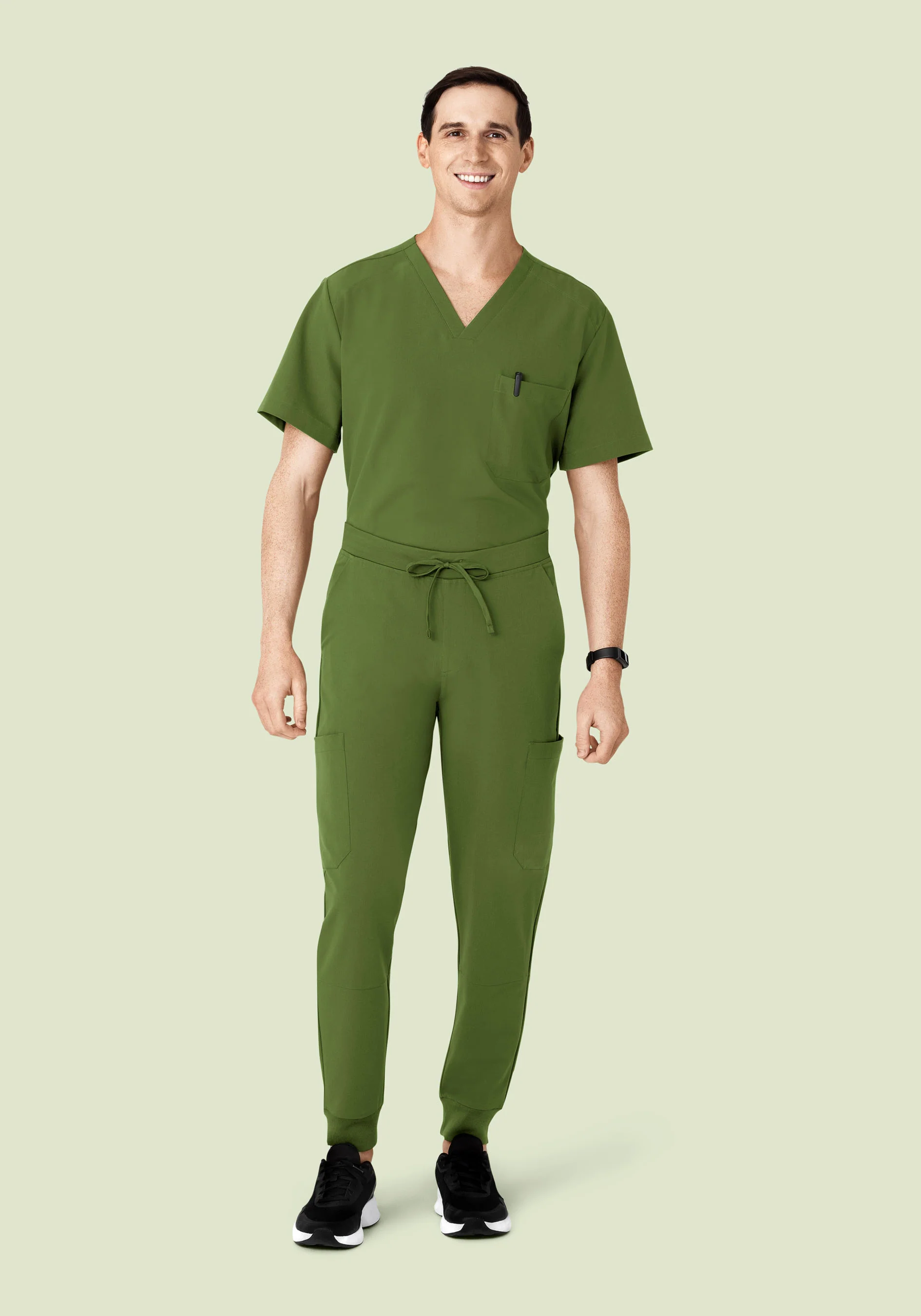 7 Pocket Joggers Moss - Image 2