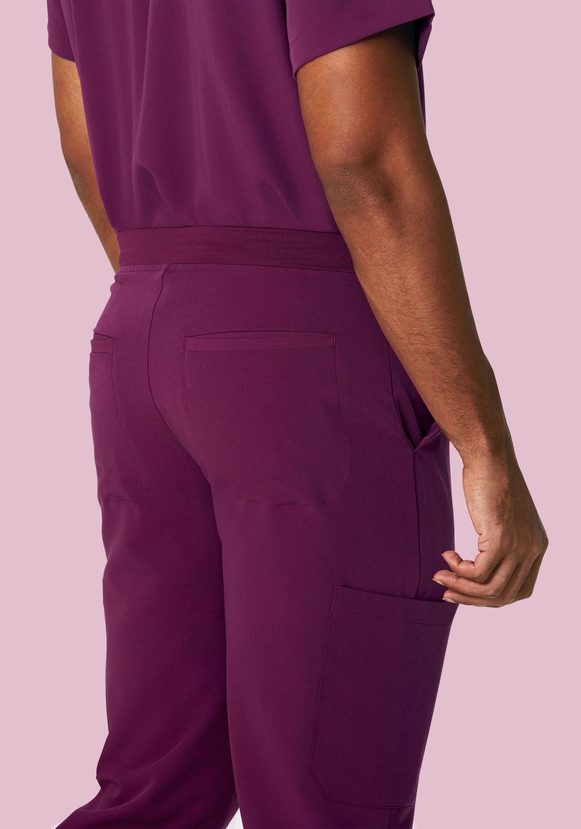 7 Pocket Joggers Plum - Image 3