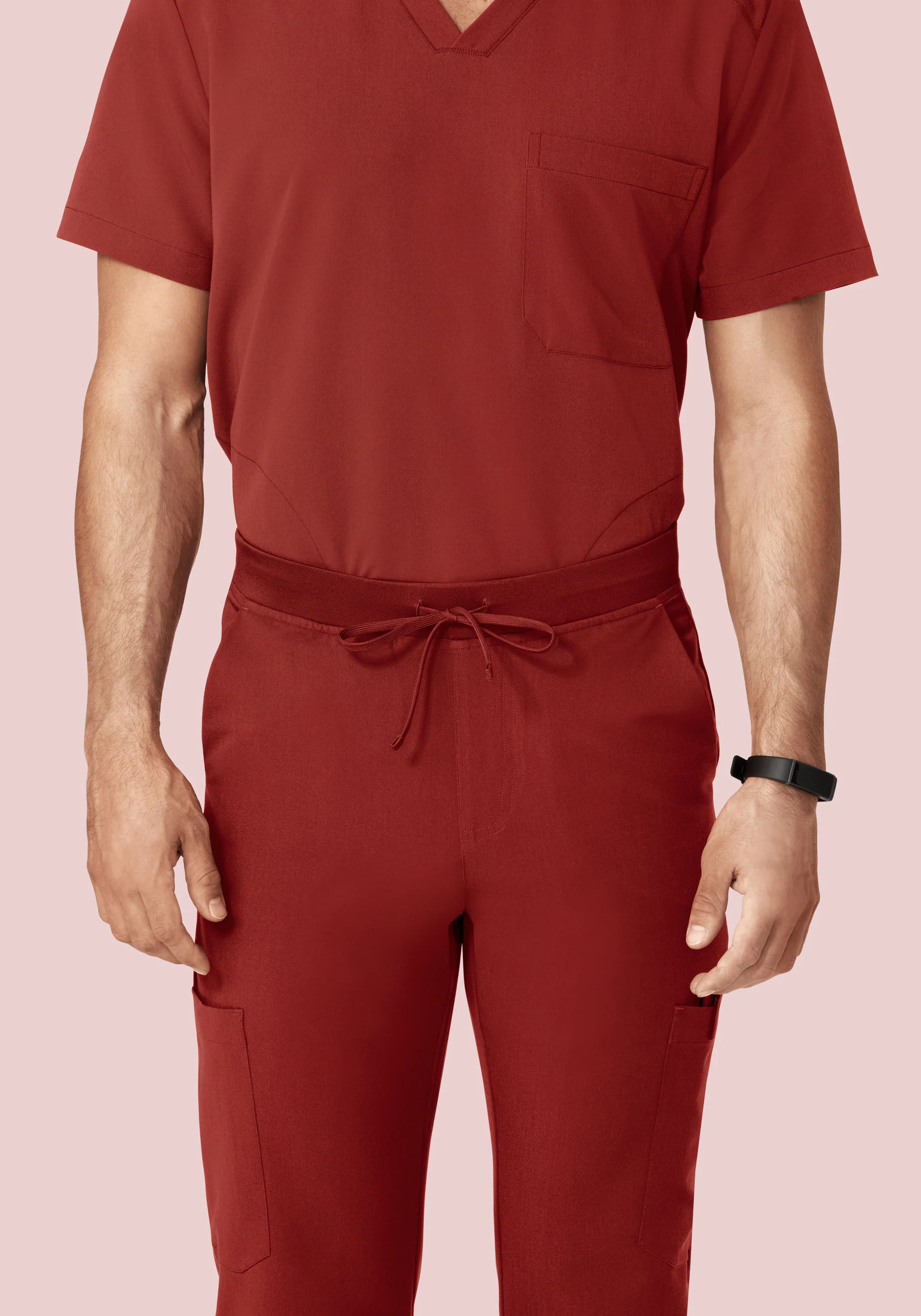7 Pocket Joggers Rosewood - Image 3
