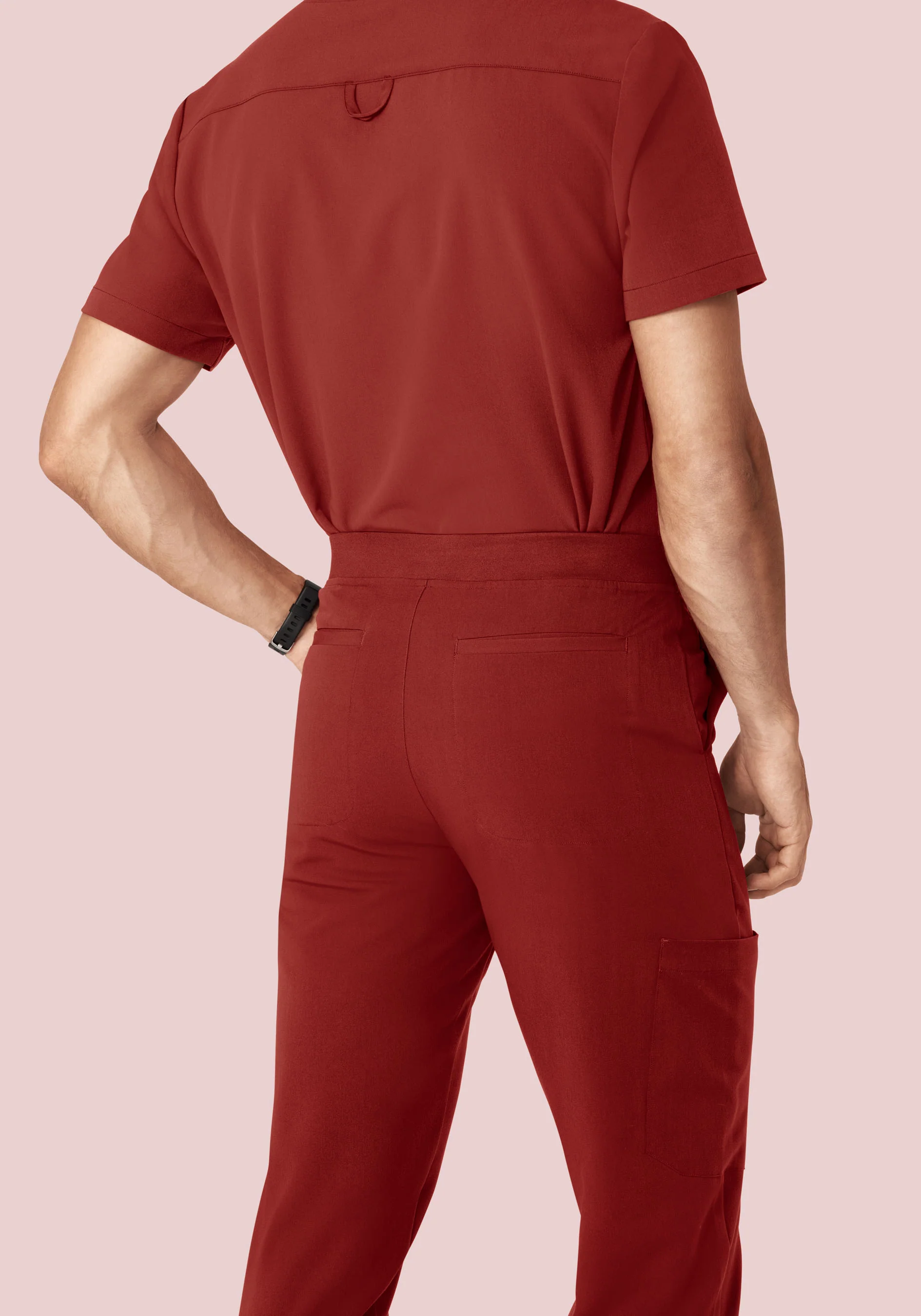 7 Pocket Joggers Rosewood - Image 4