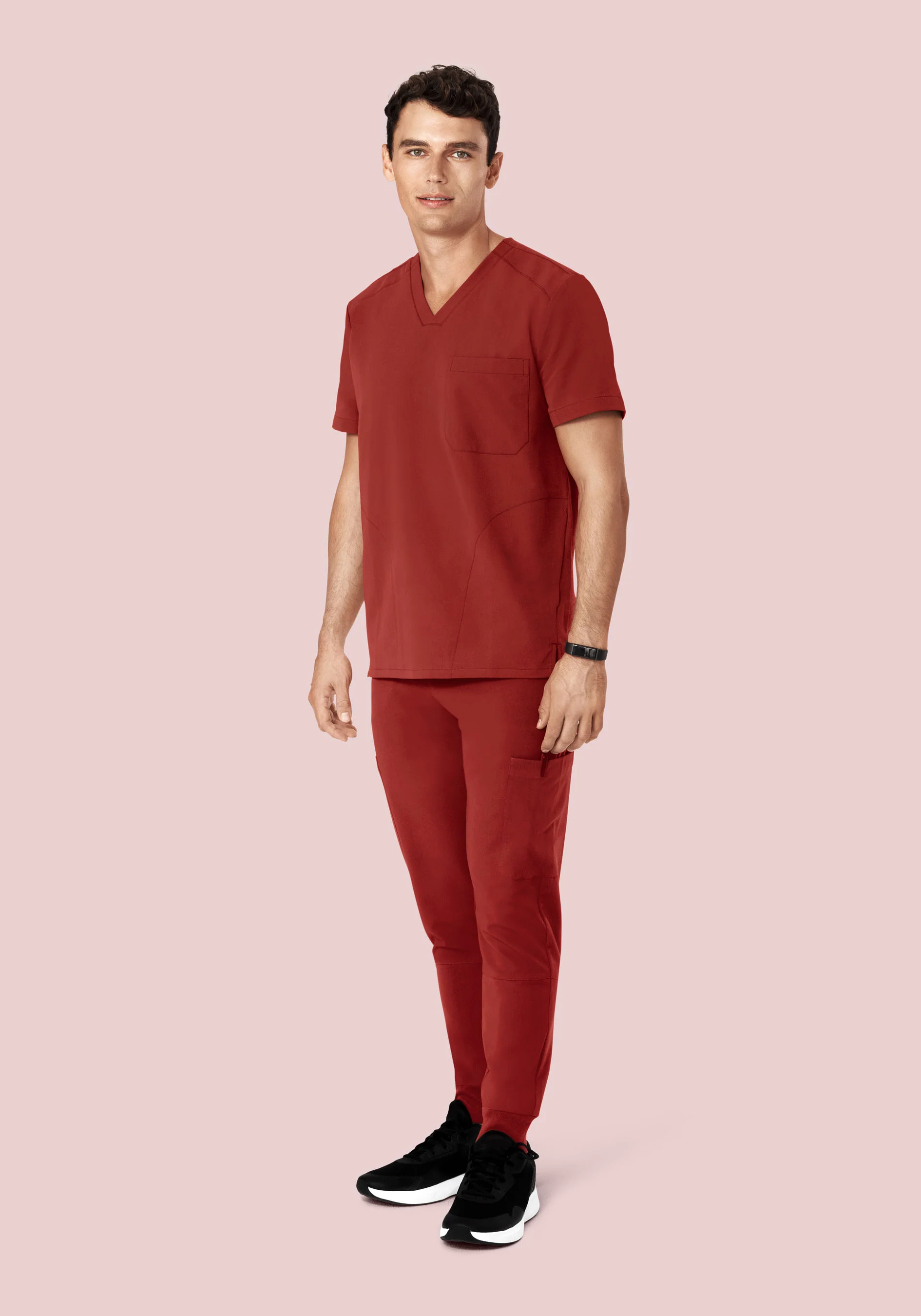 7 Pocket Joggers Rosewood - Image 5