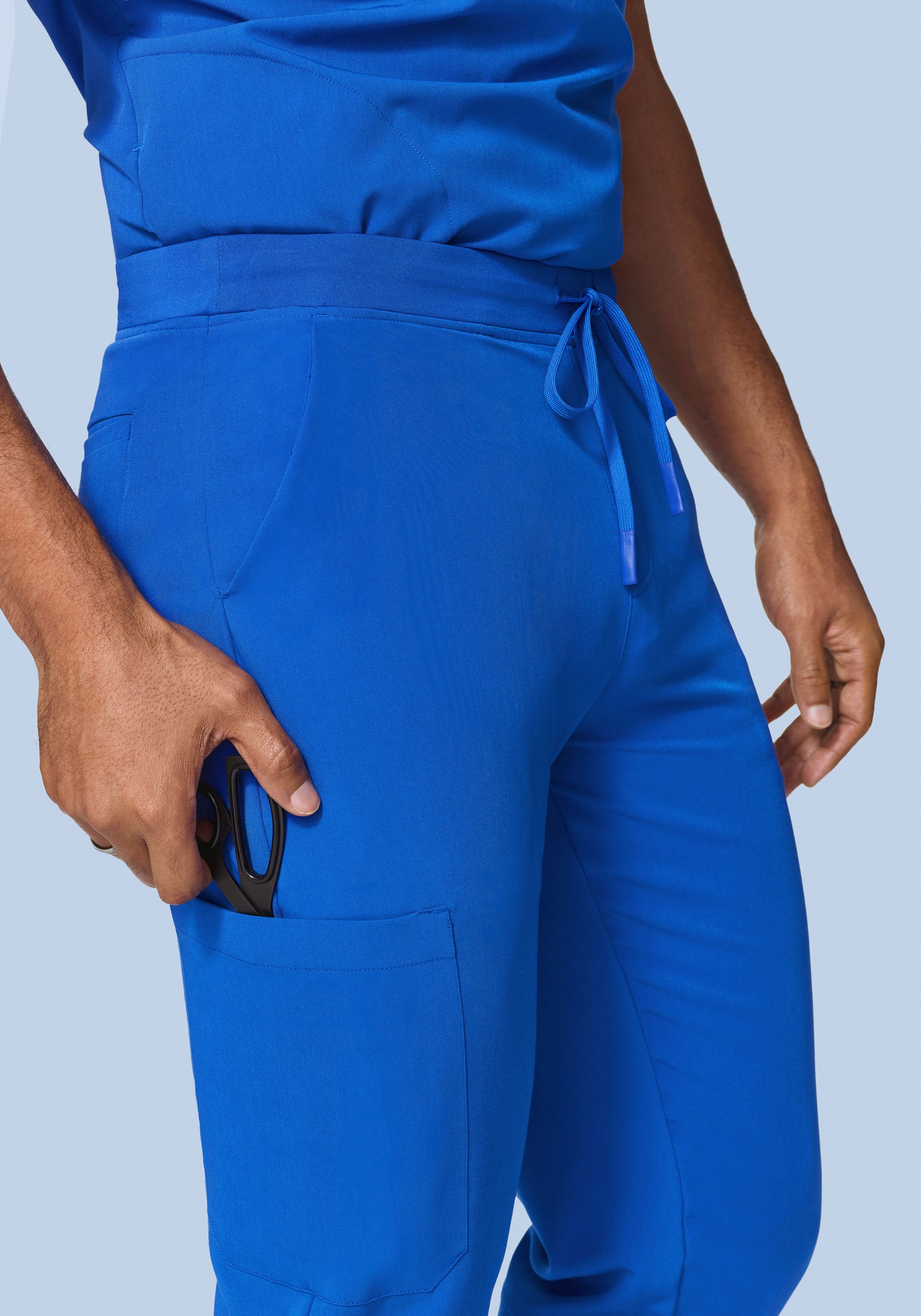 7 Pocket Joggers Royal Blue - Image 3