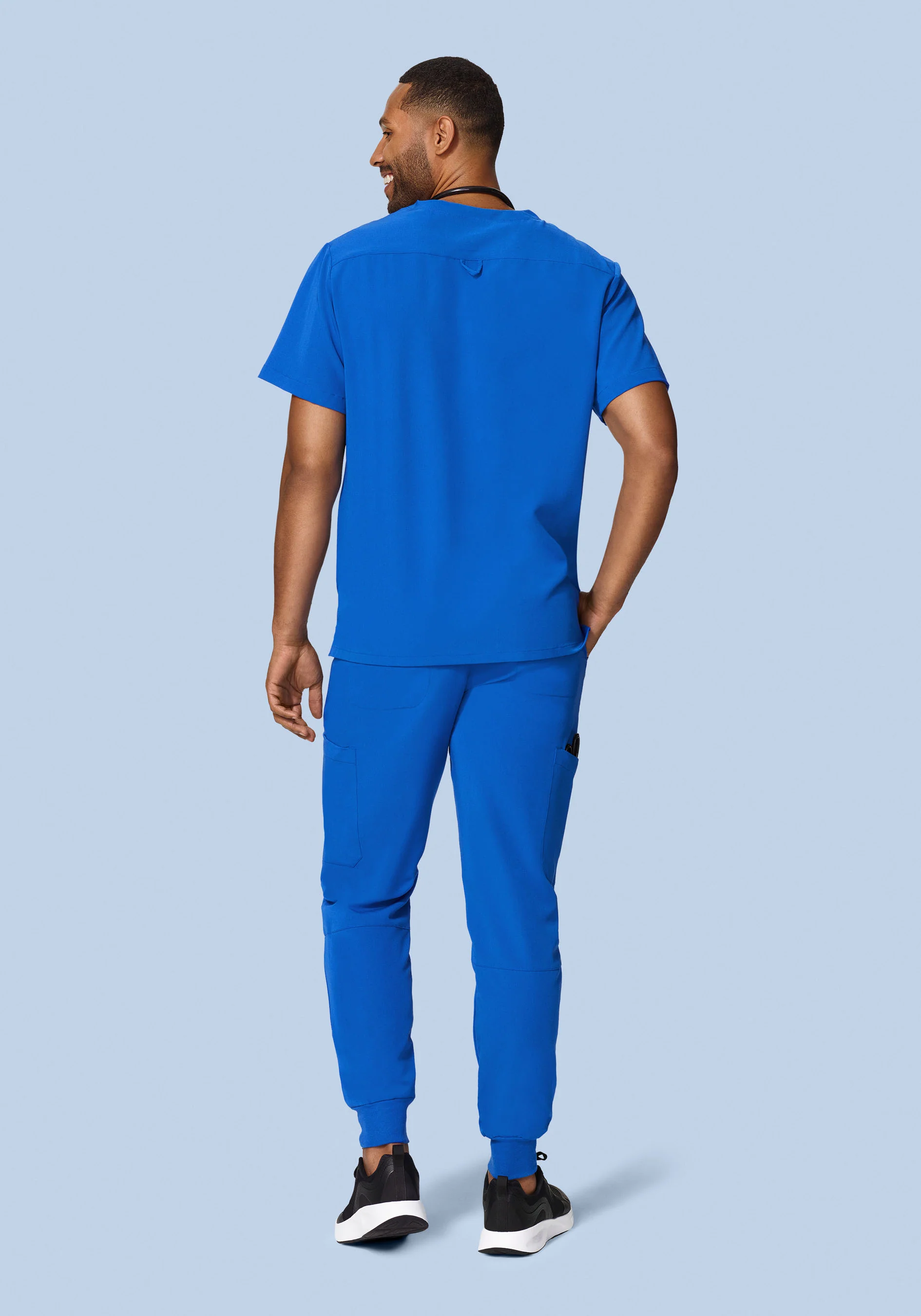 7 Pocket Joggers Royal Blue - Image 5