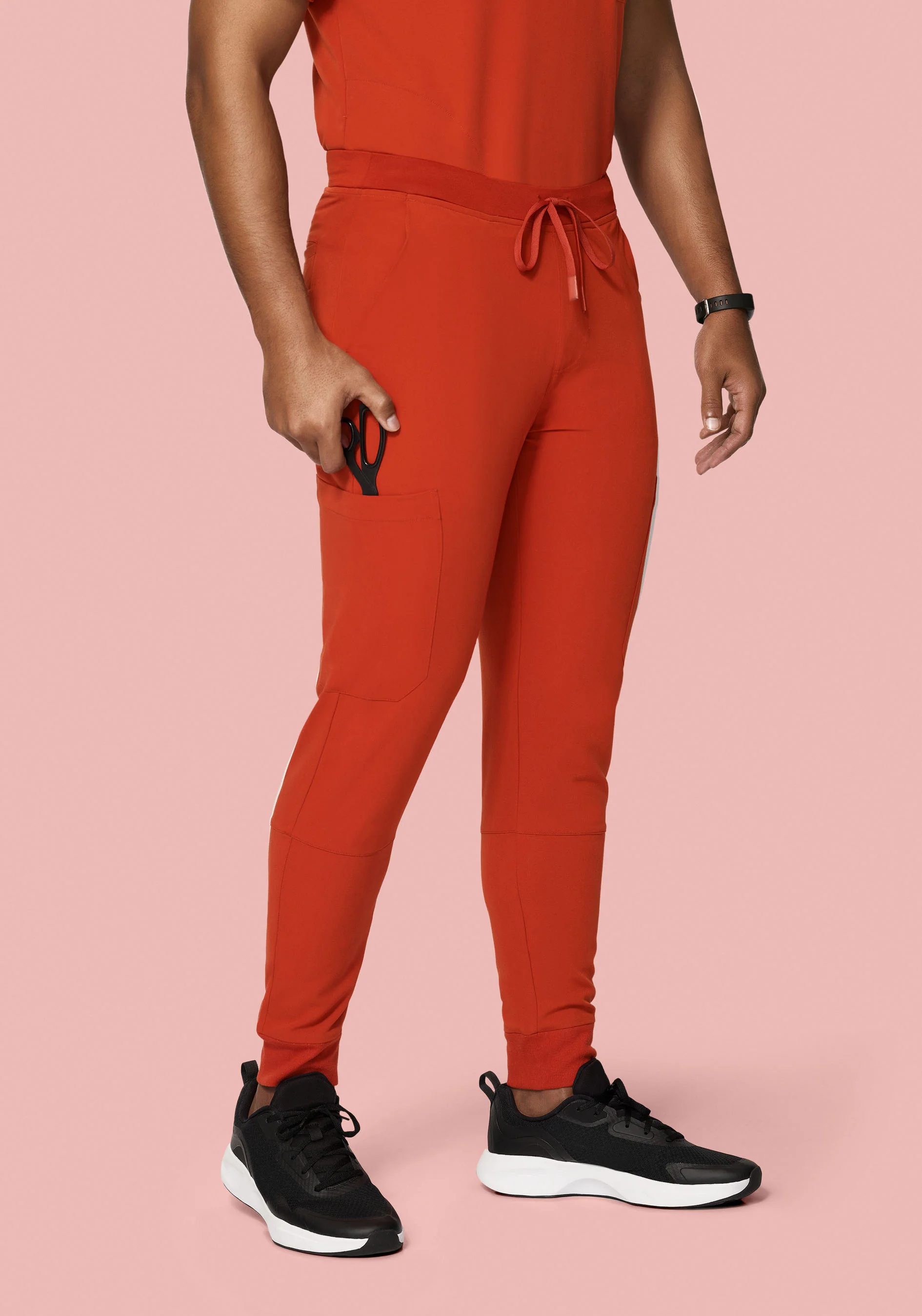 7 Pocket Joggers Rust - Image 3