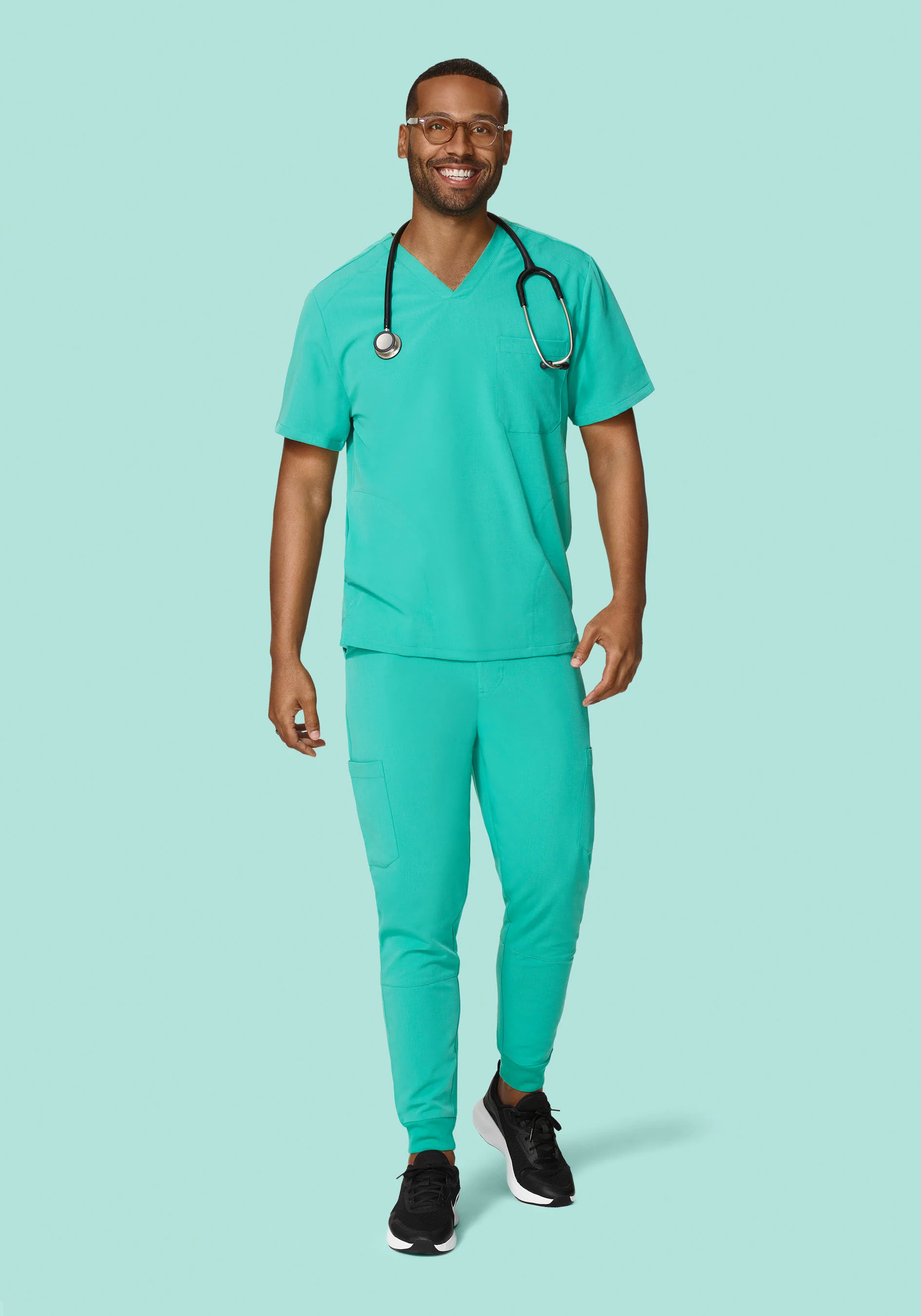 7 Pocket Joggers Surgical Green - Image 4