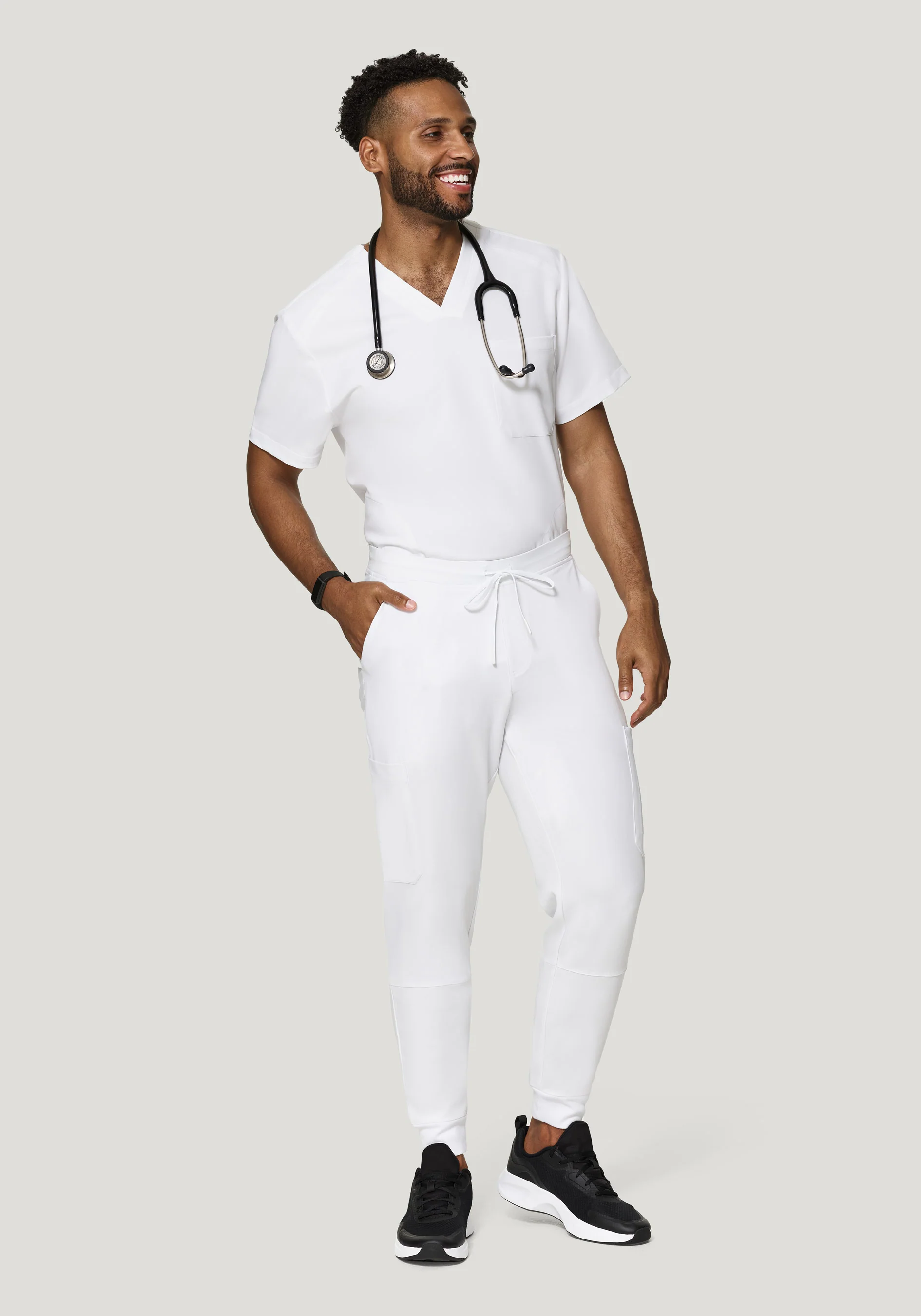 7 Pocket Joggers White - Image 2