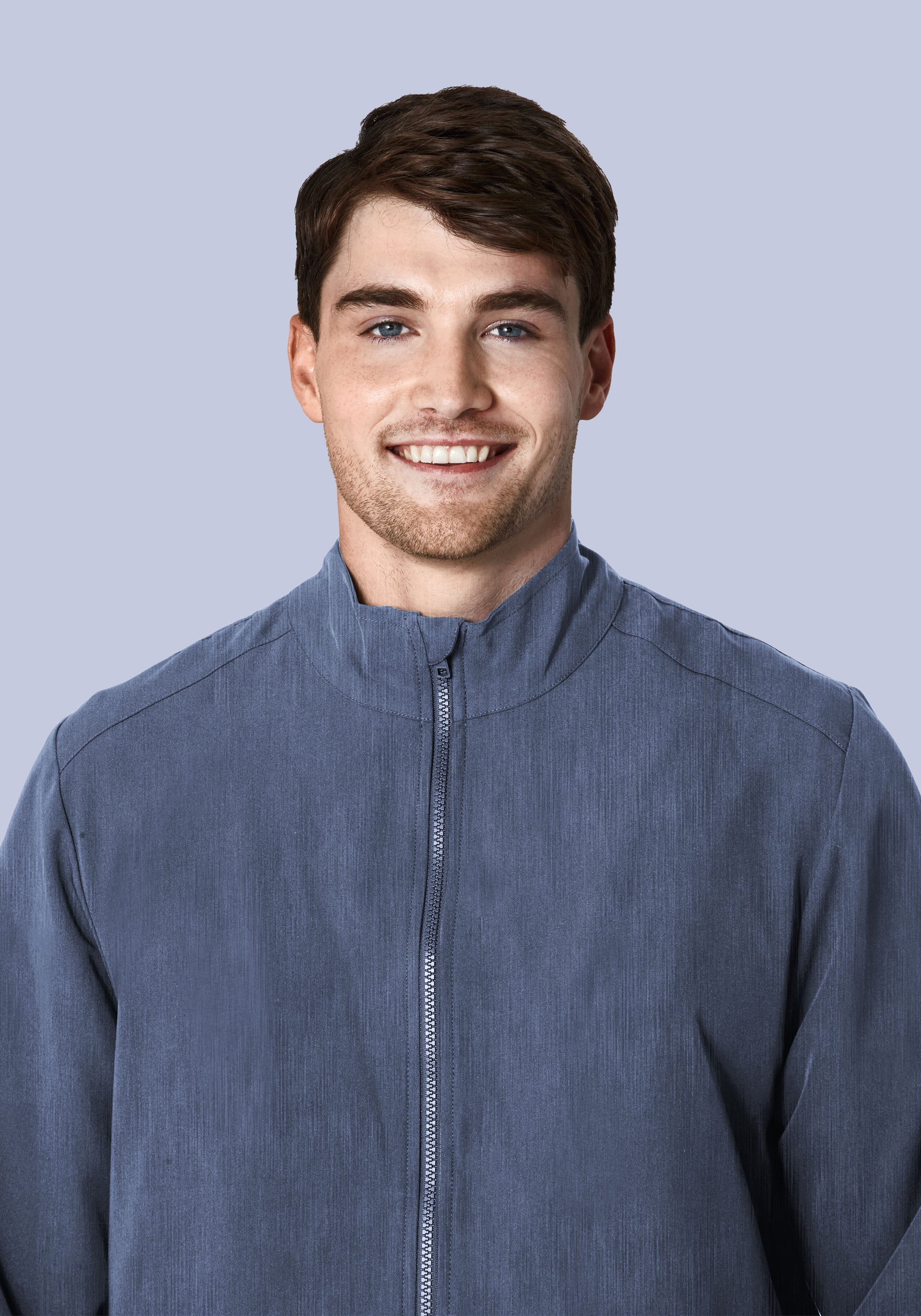 Men's Modern Scrub Jacket Heather Denim - Image 3