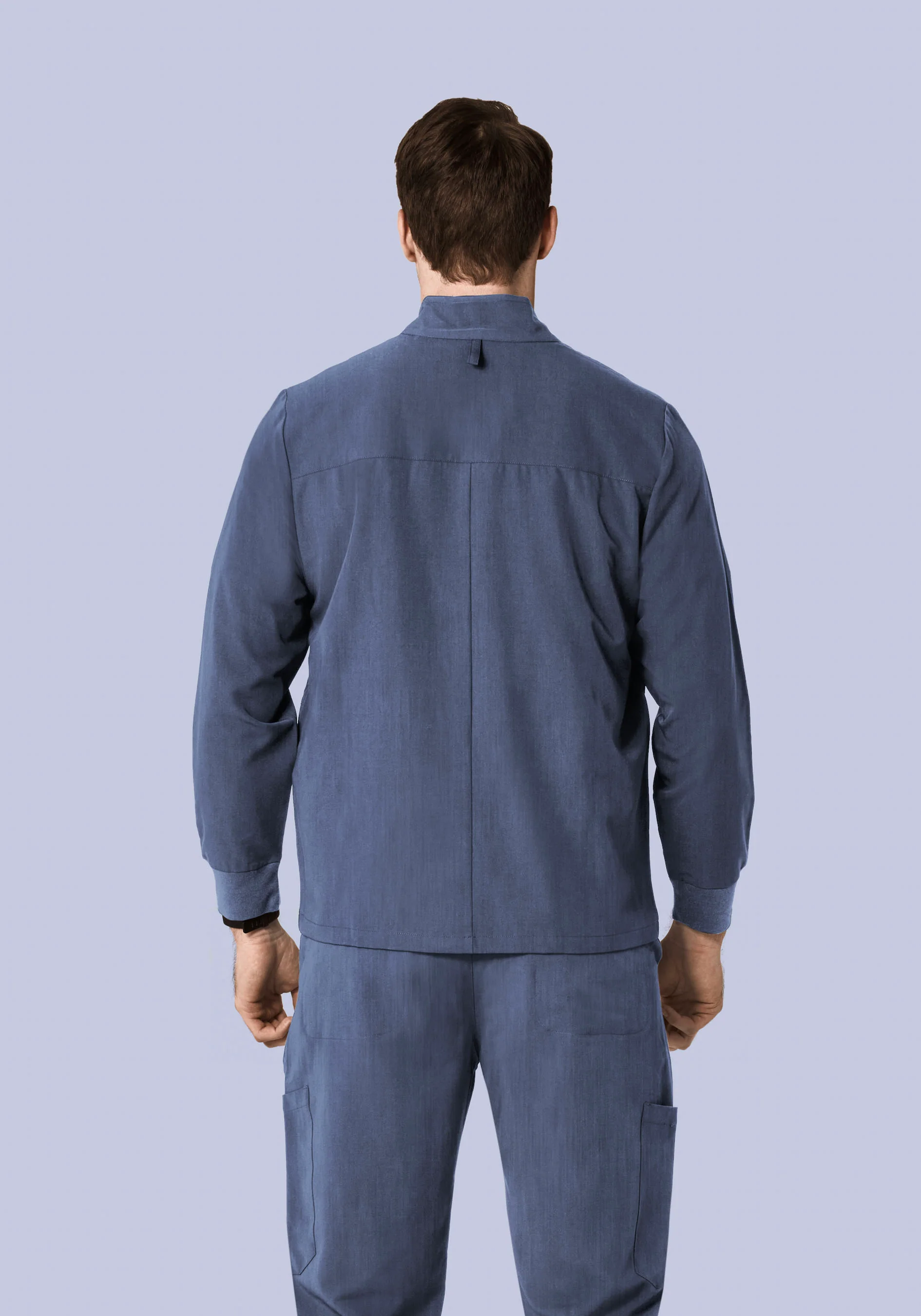 Men's Modern Scrub Jacket Heather Denim - Image 4