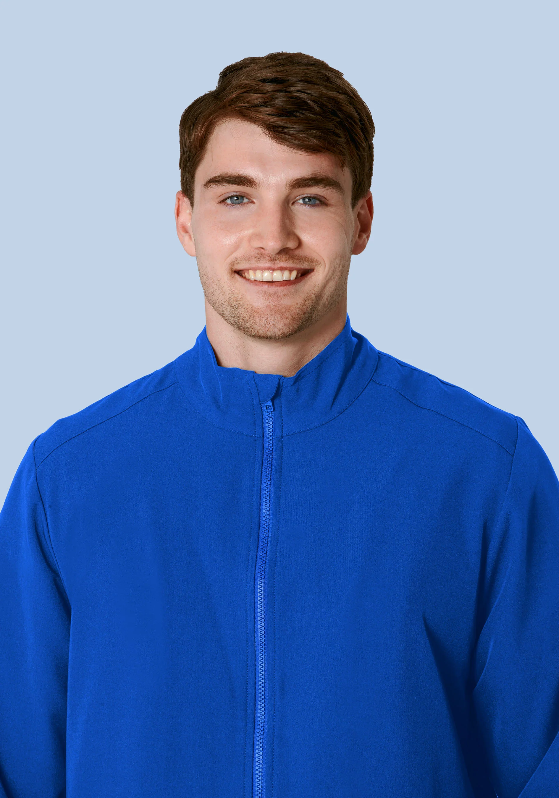 Men's Modern Scrub Jacket Royal Blue - Image 3