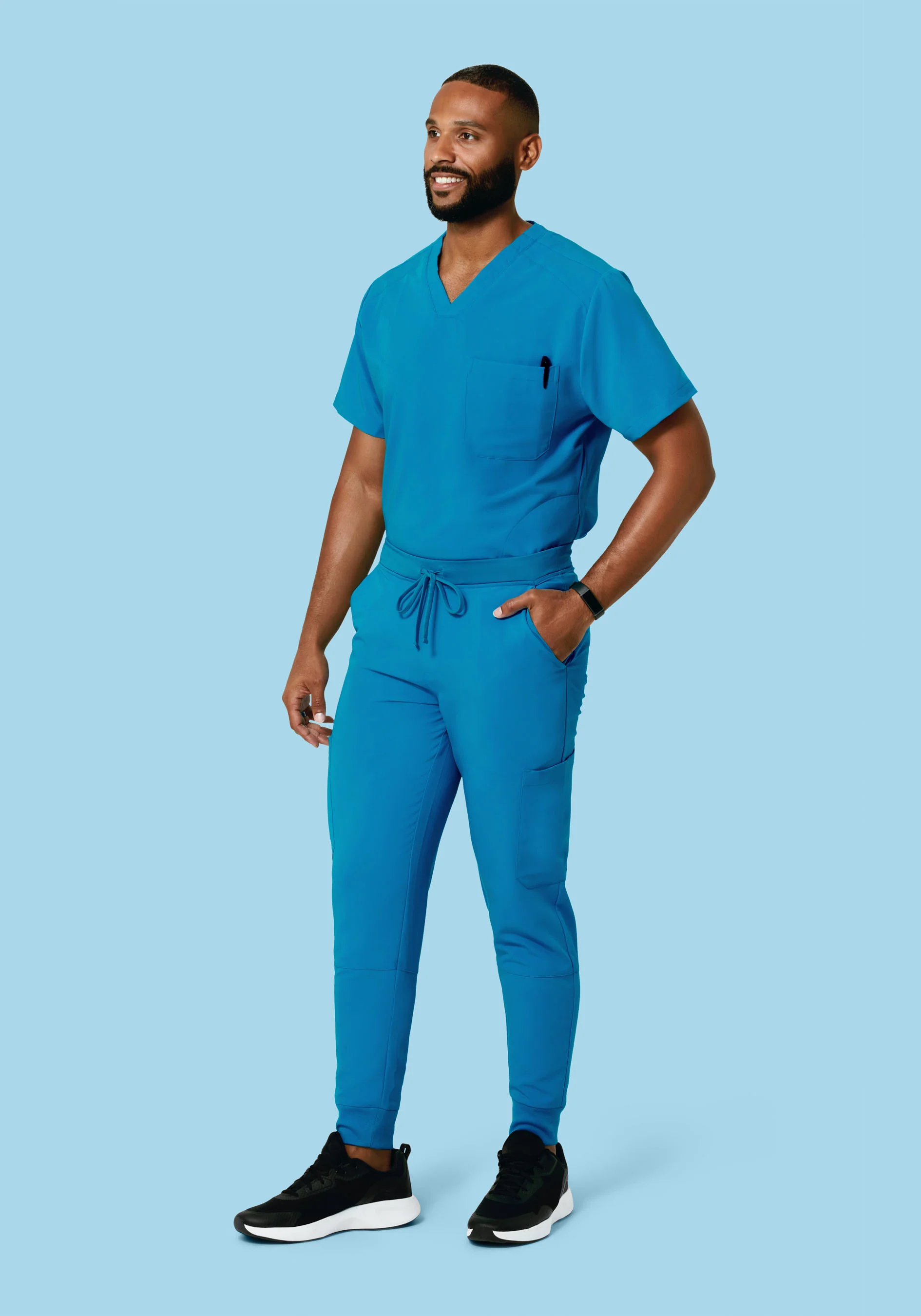 Three Pocket Top Electric Blue - Image 3