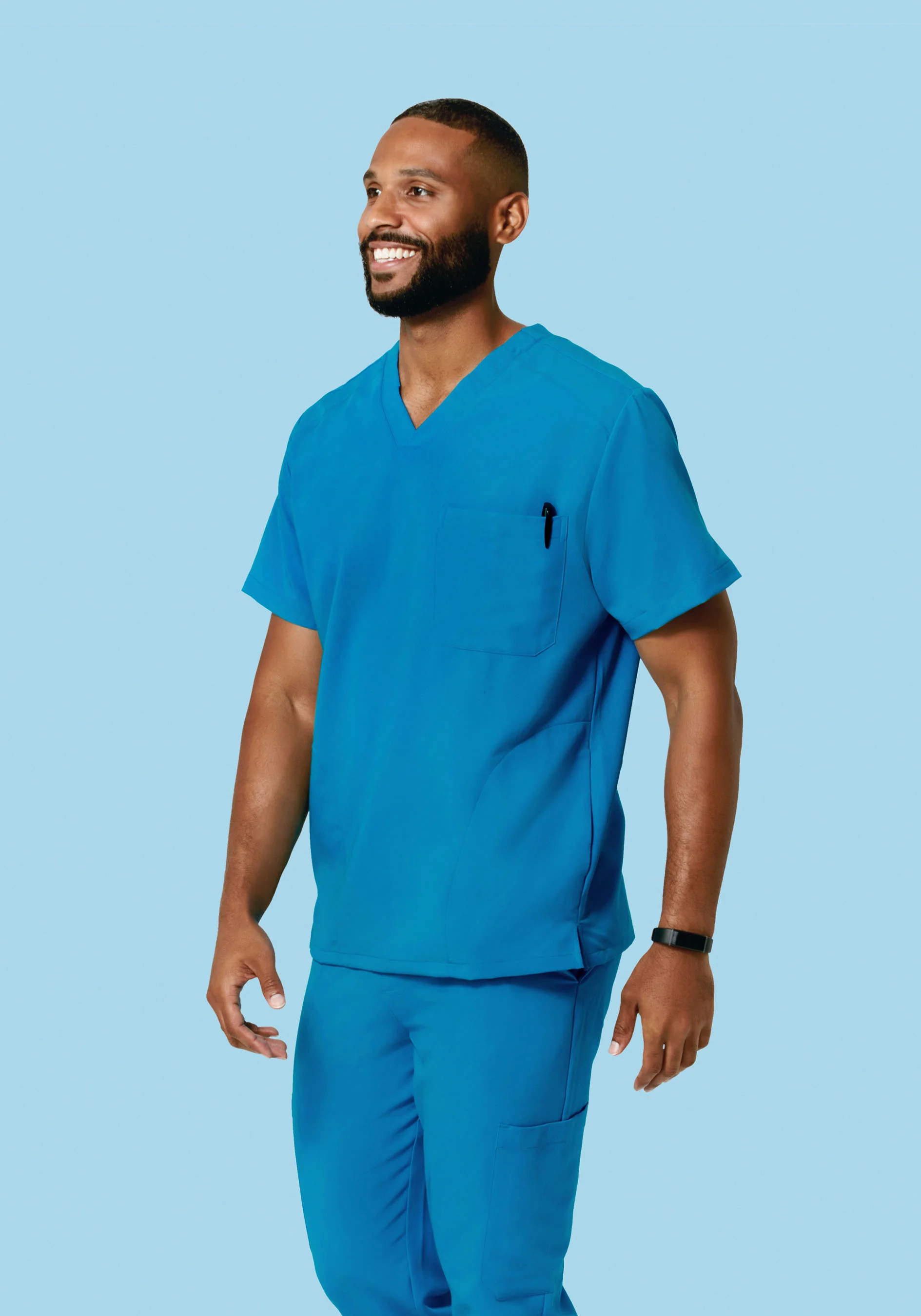 Three Pocket Top Electric Blue - Image 4