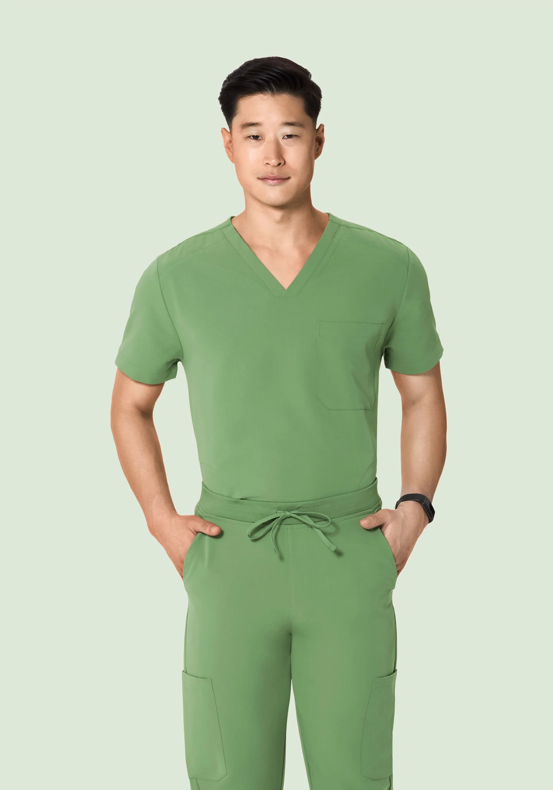 Three Pocket Top Hazel Green - Image 2