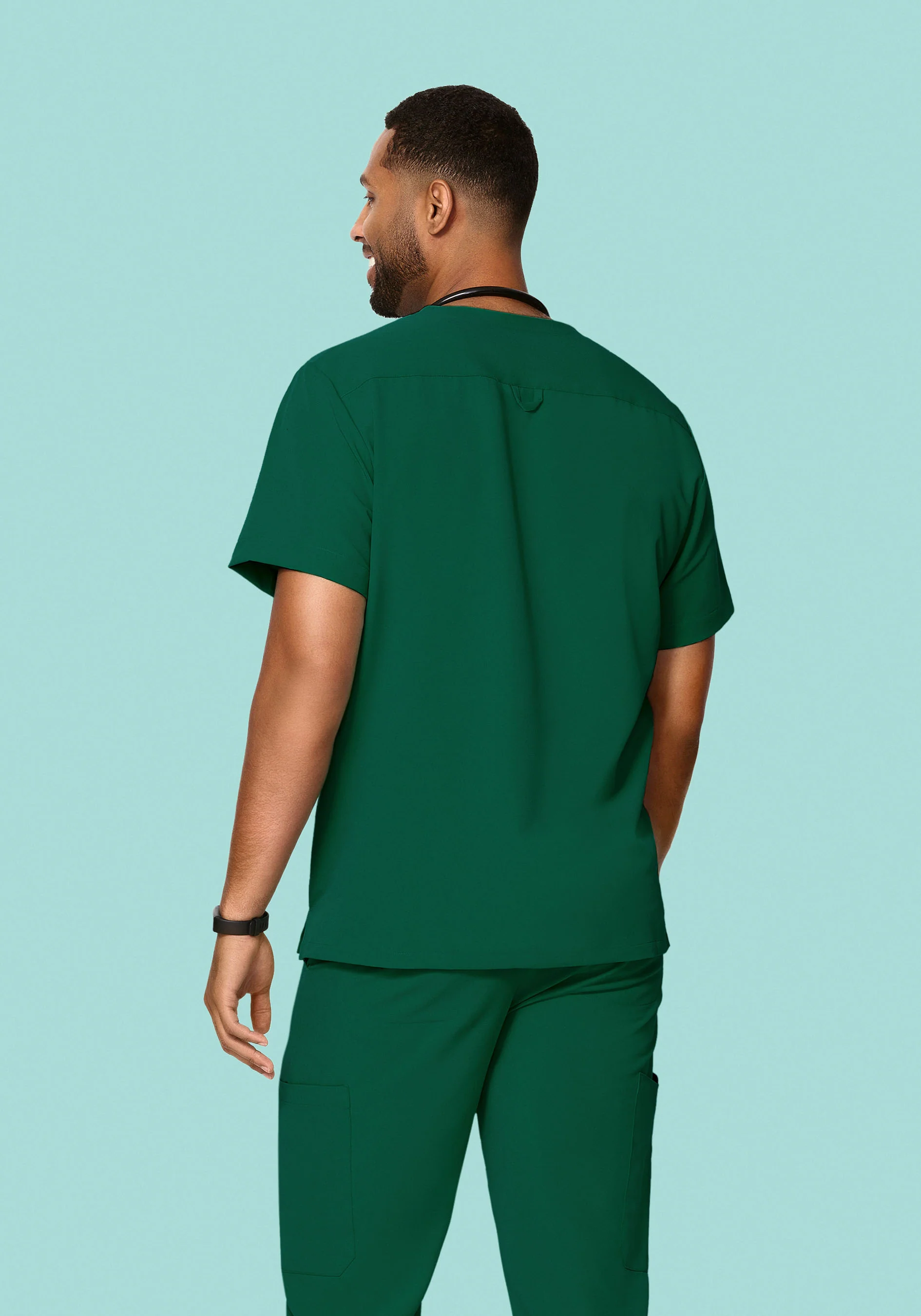 Three Pocket Top Hunter Green - Image 3
