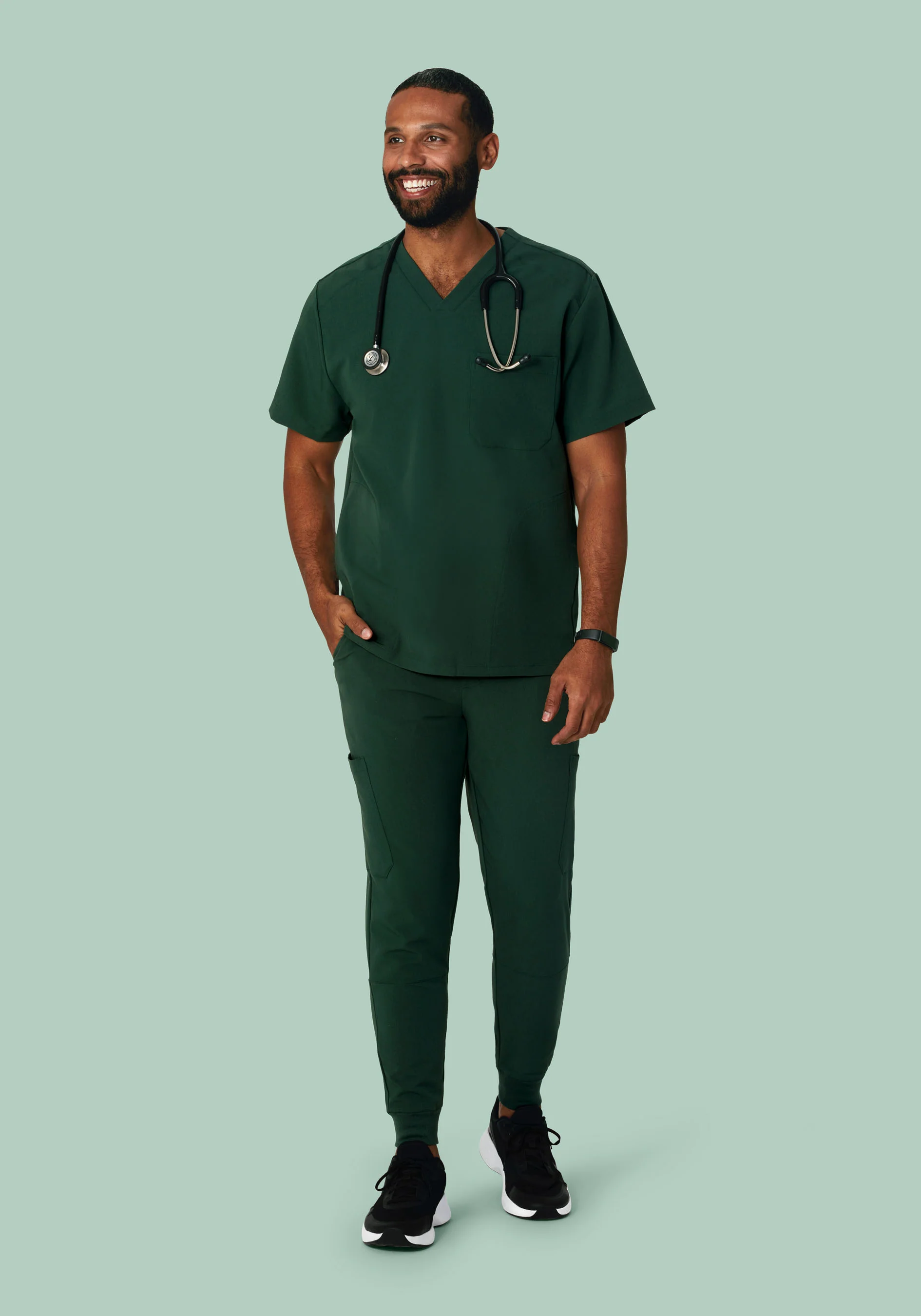 Three Pocket Top Midnight Green - Image 3