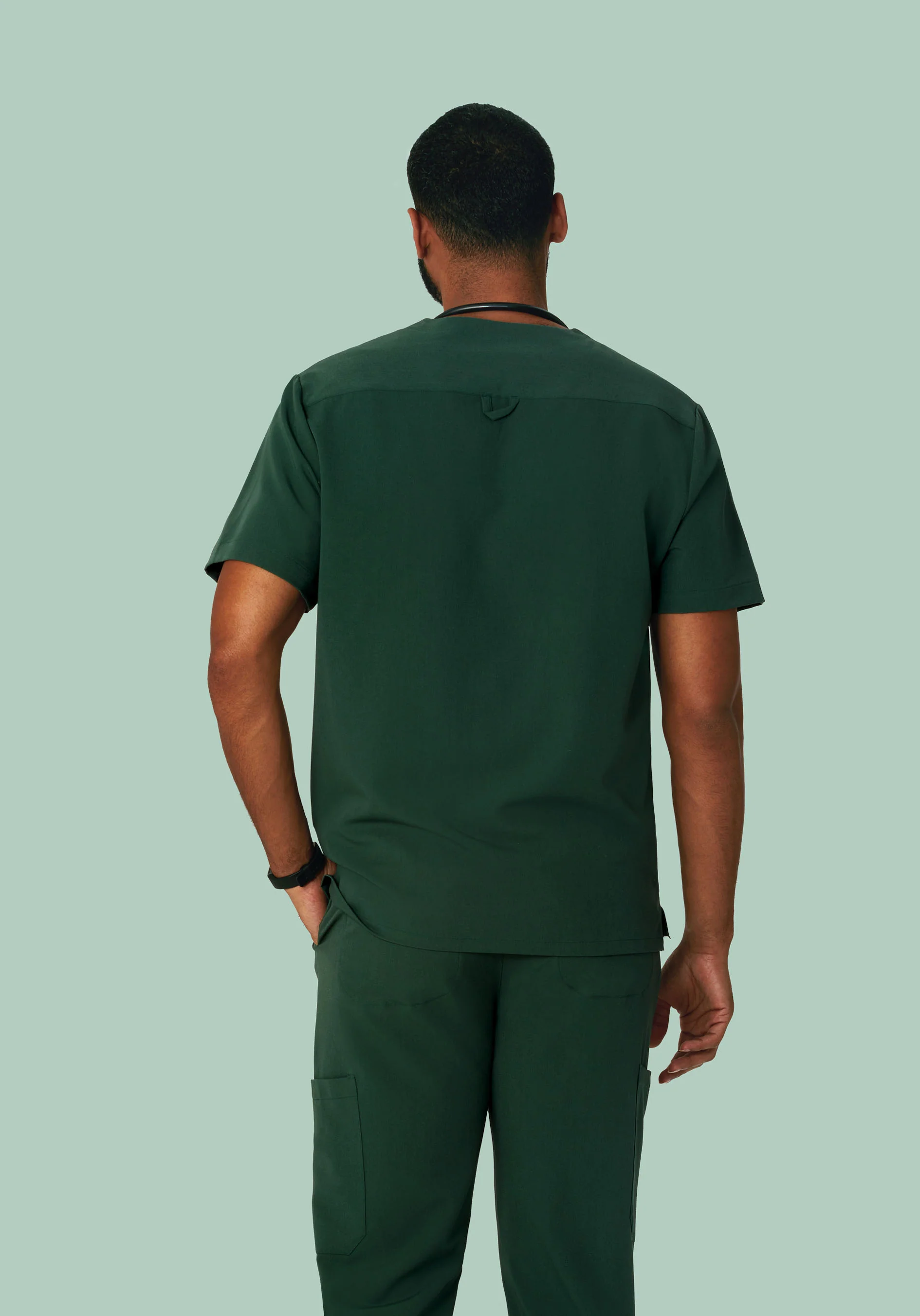 Three Pocket Top Midnight Green - Image 4