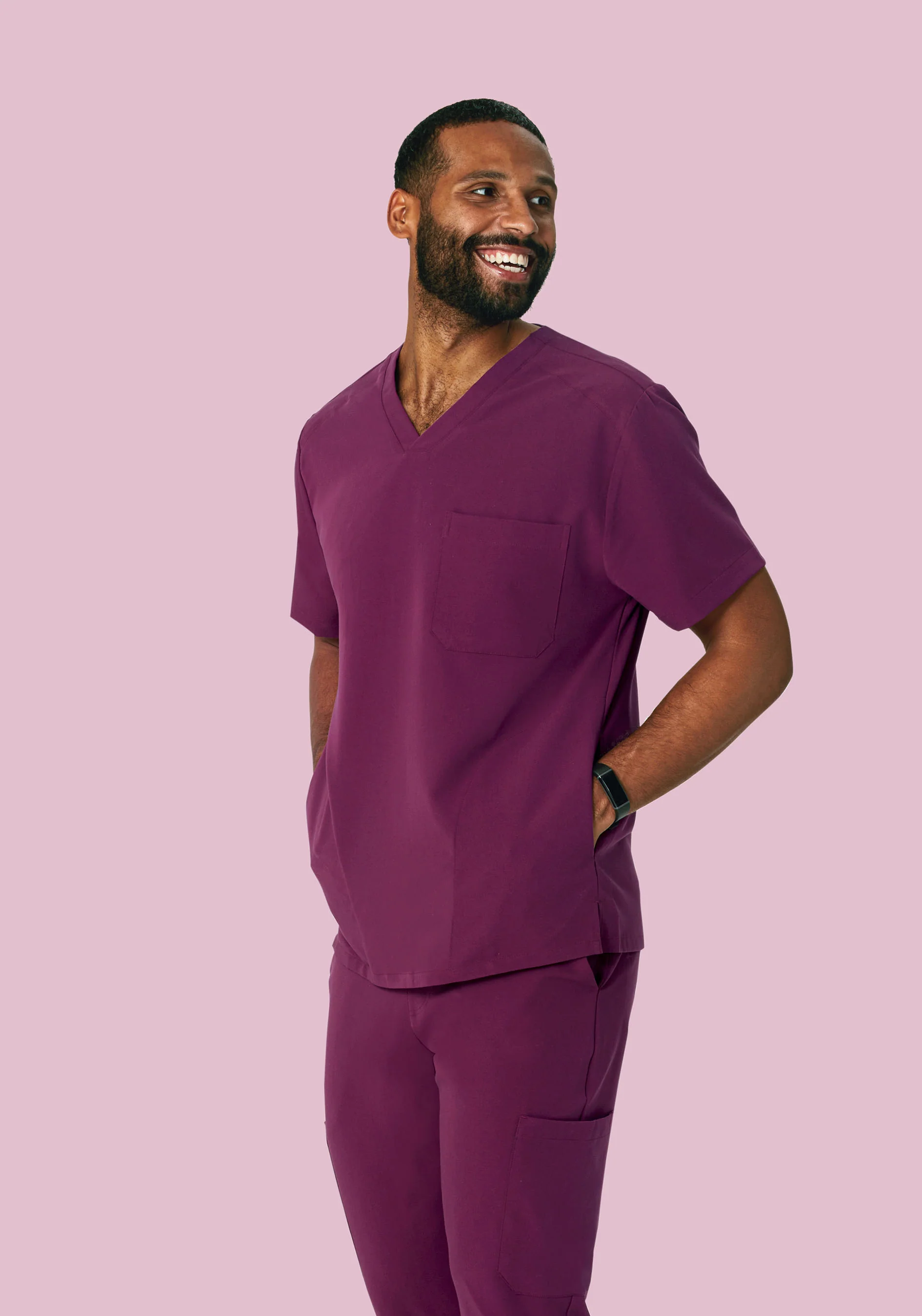 Three Pocket Top Plum