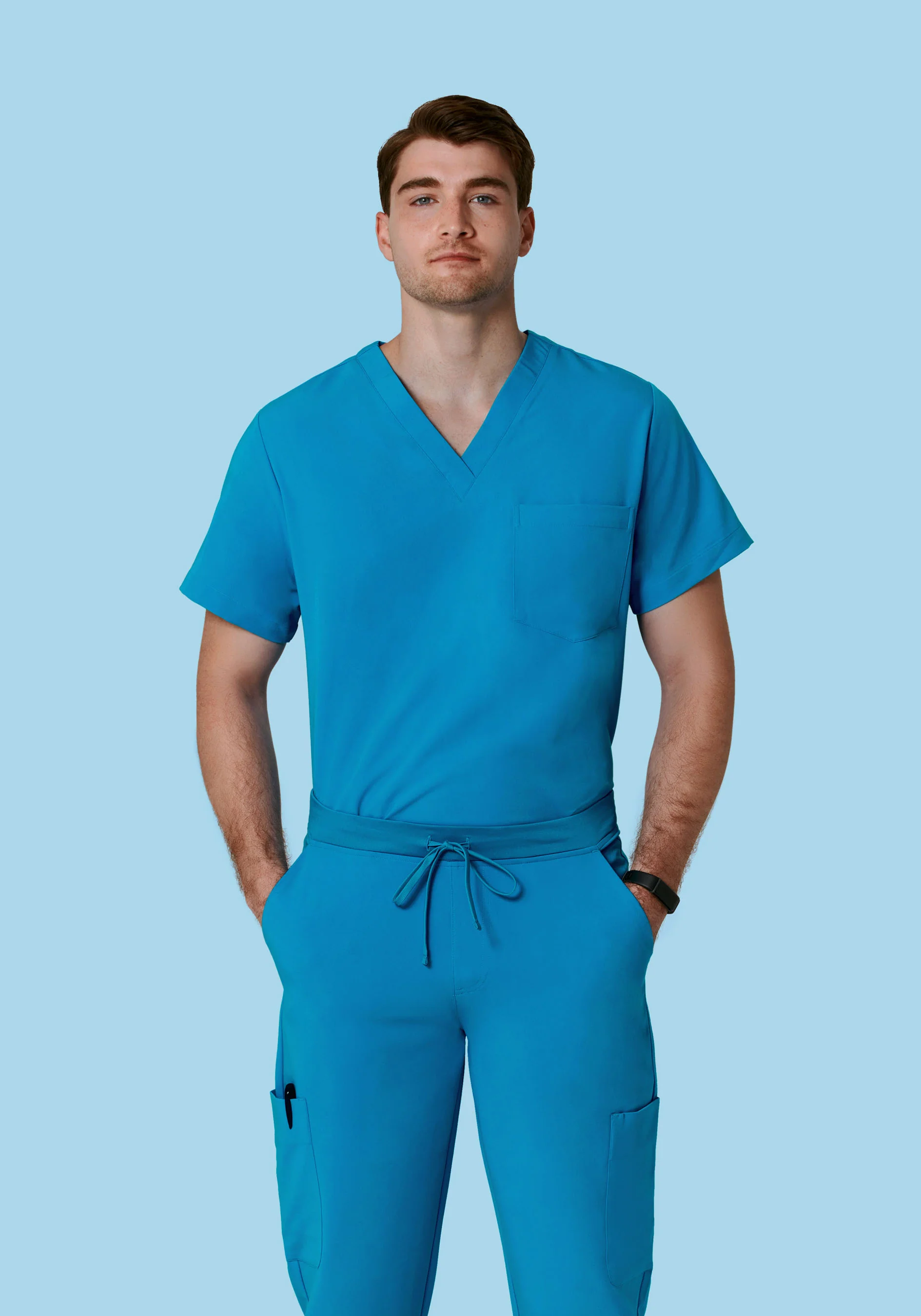 Two Pocket Top Electric Blue - Image 2