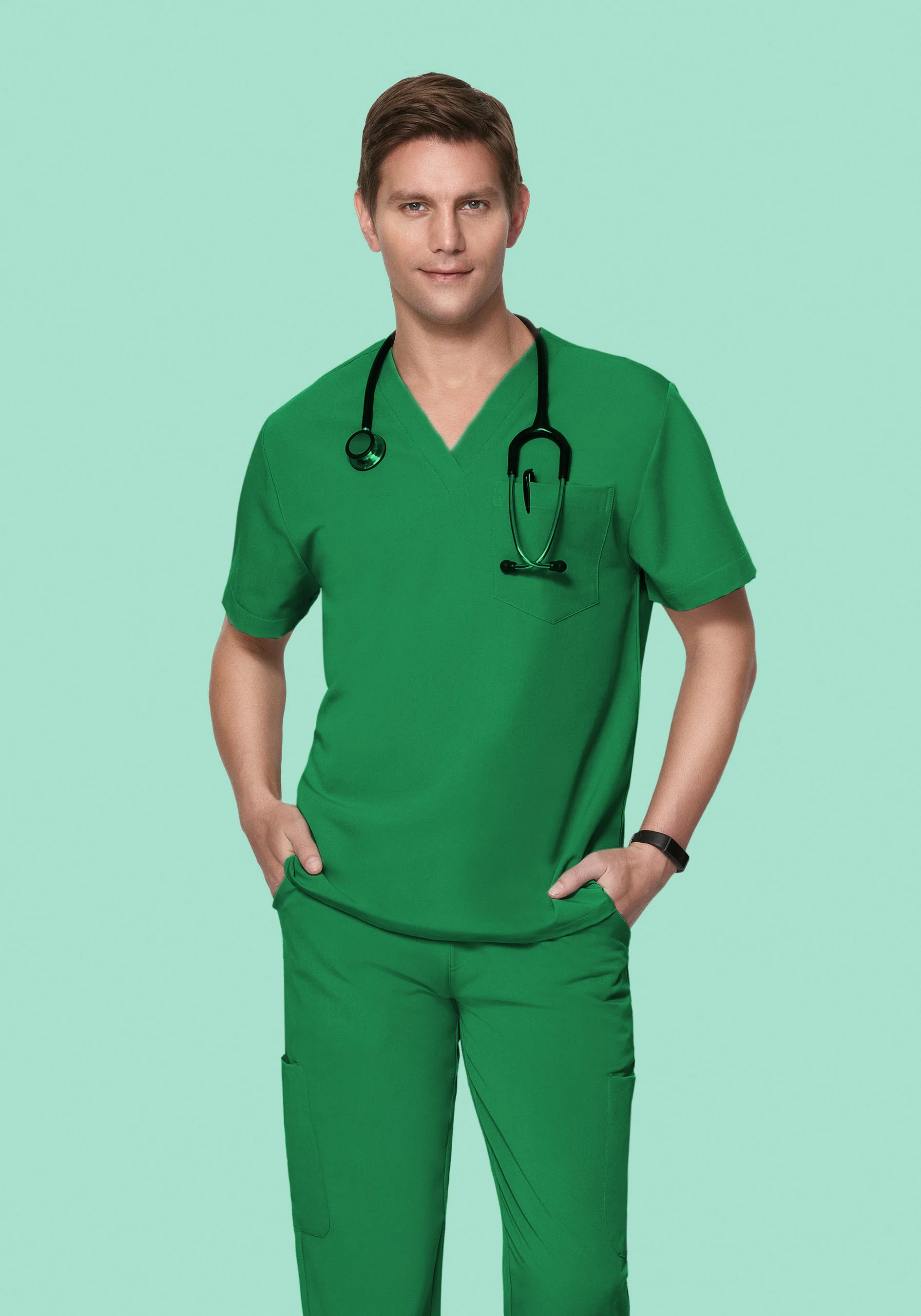 Two Pocket Top Emerald