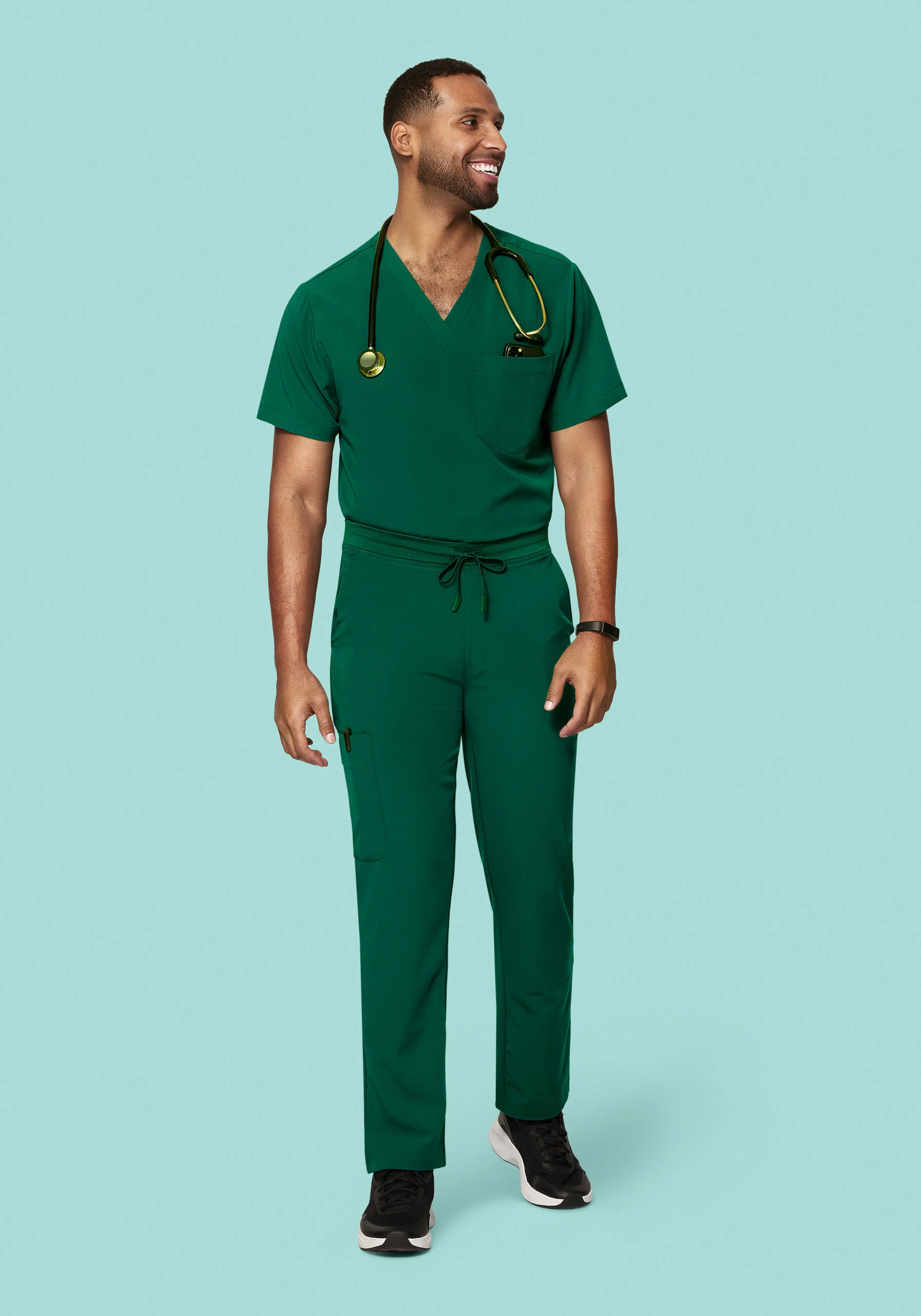 Two Pocket Top Hunter Green - Image 3