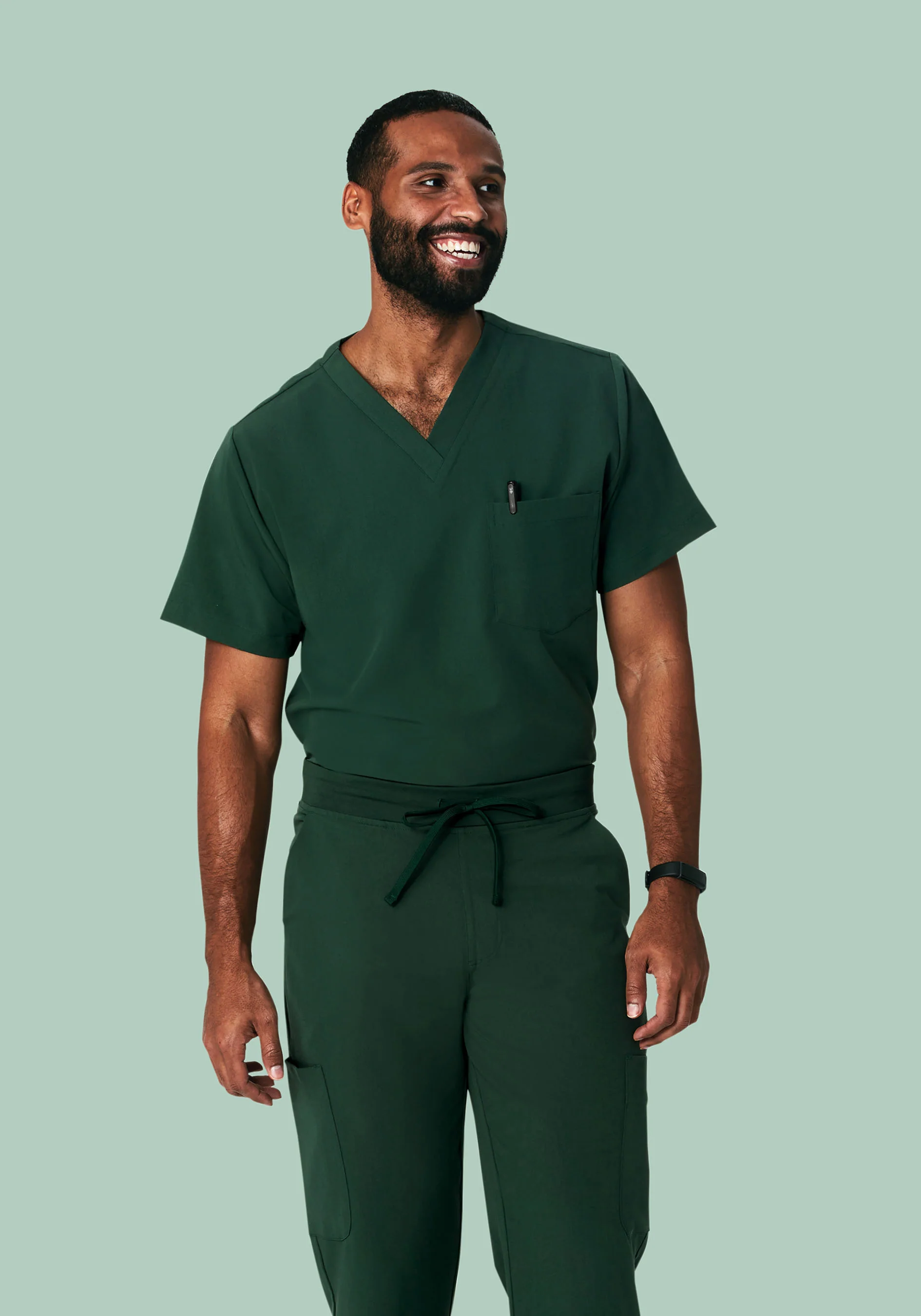 Two Pocket Top Midnight Green - Image 2