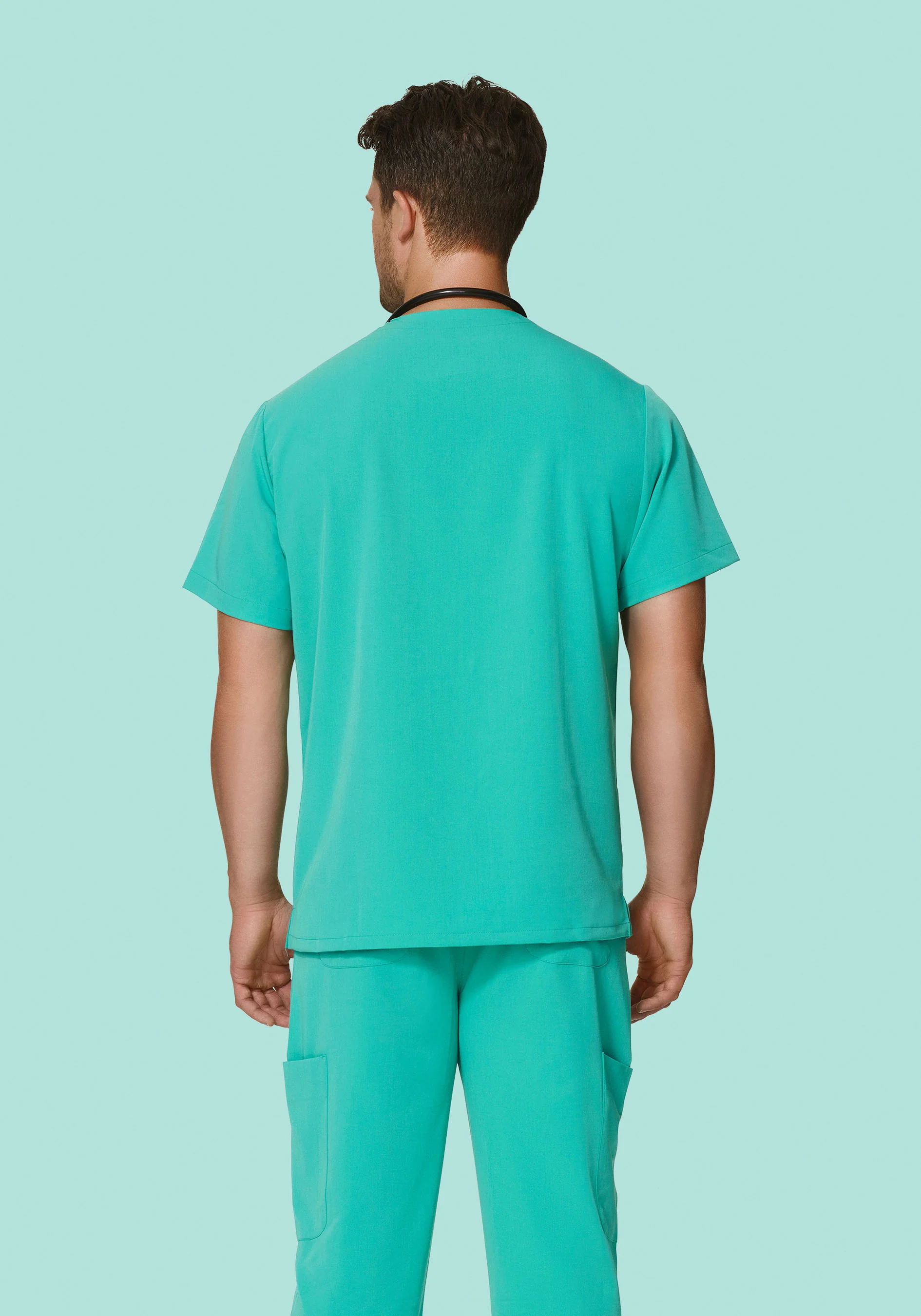 Two Pocket Top Surgical Green - Image 3