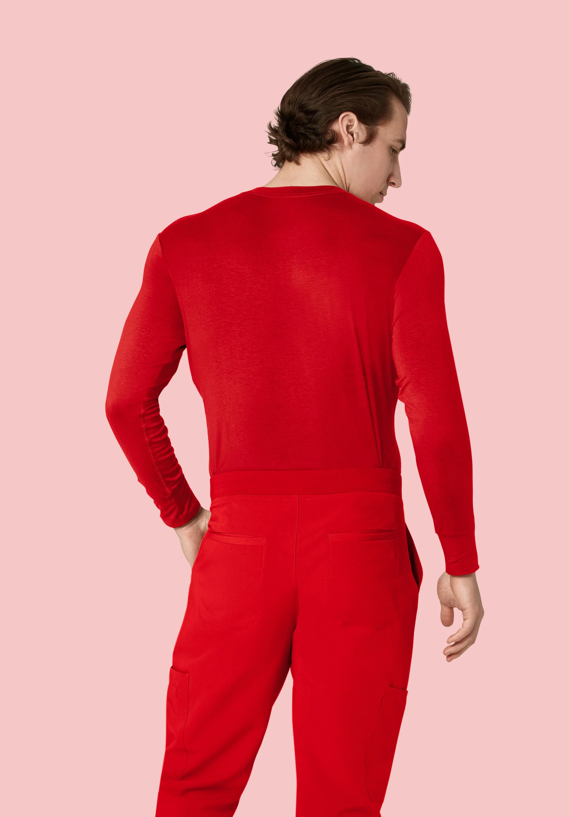 Men's Underscrubs Candy Red - Image 2