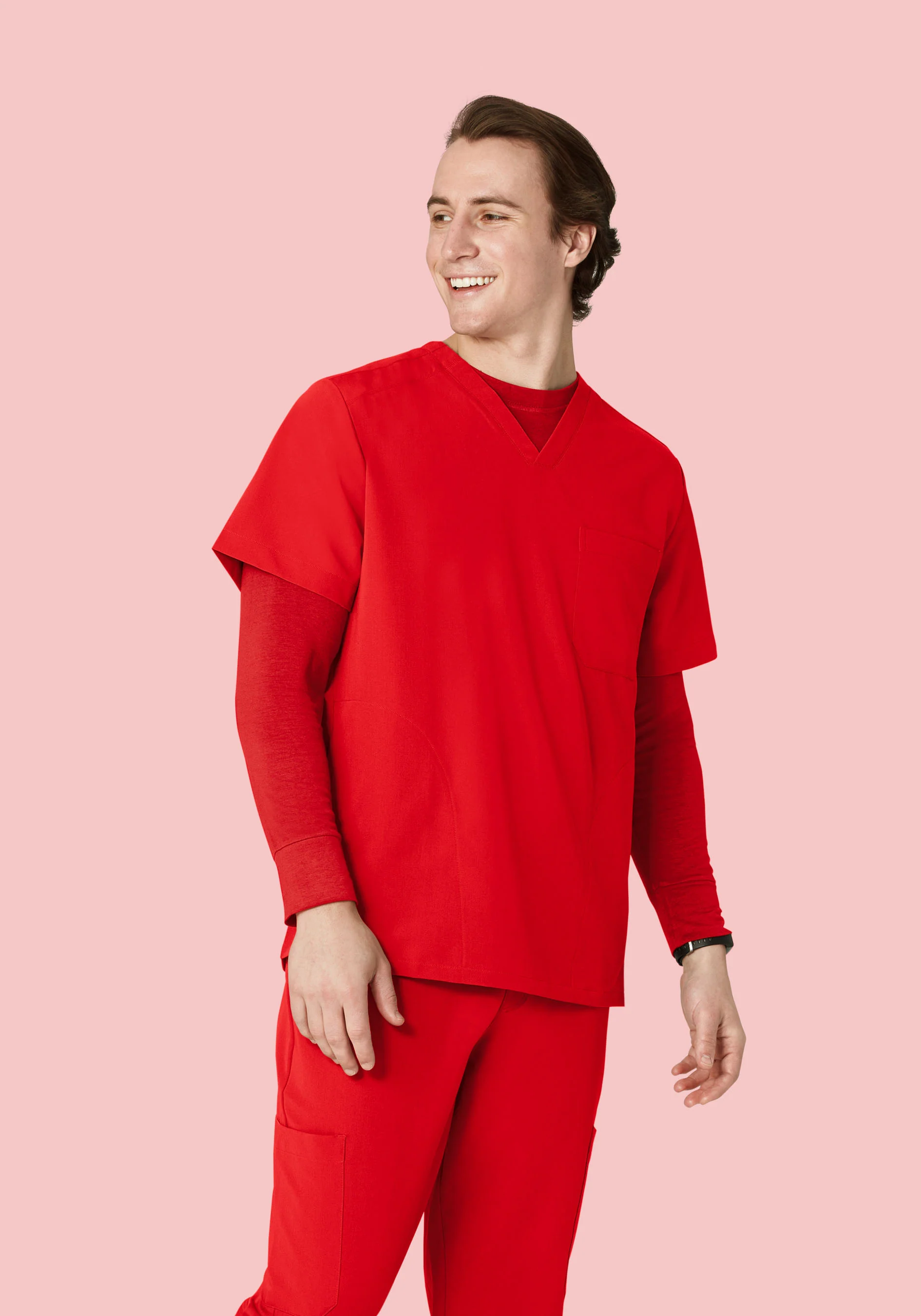 Men's Underscrubs Candy Red - Image 3
