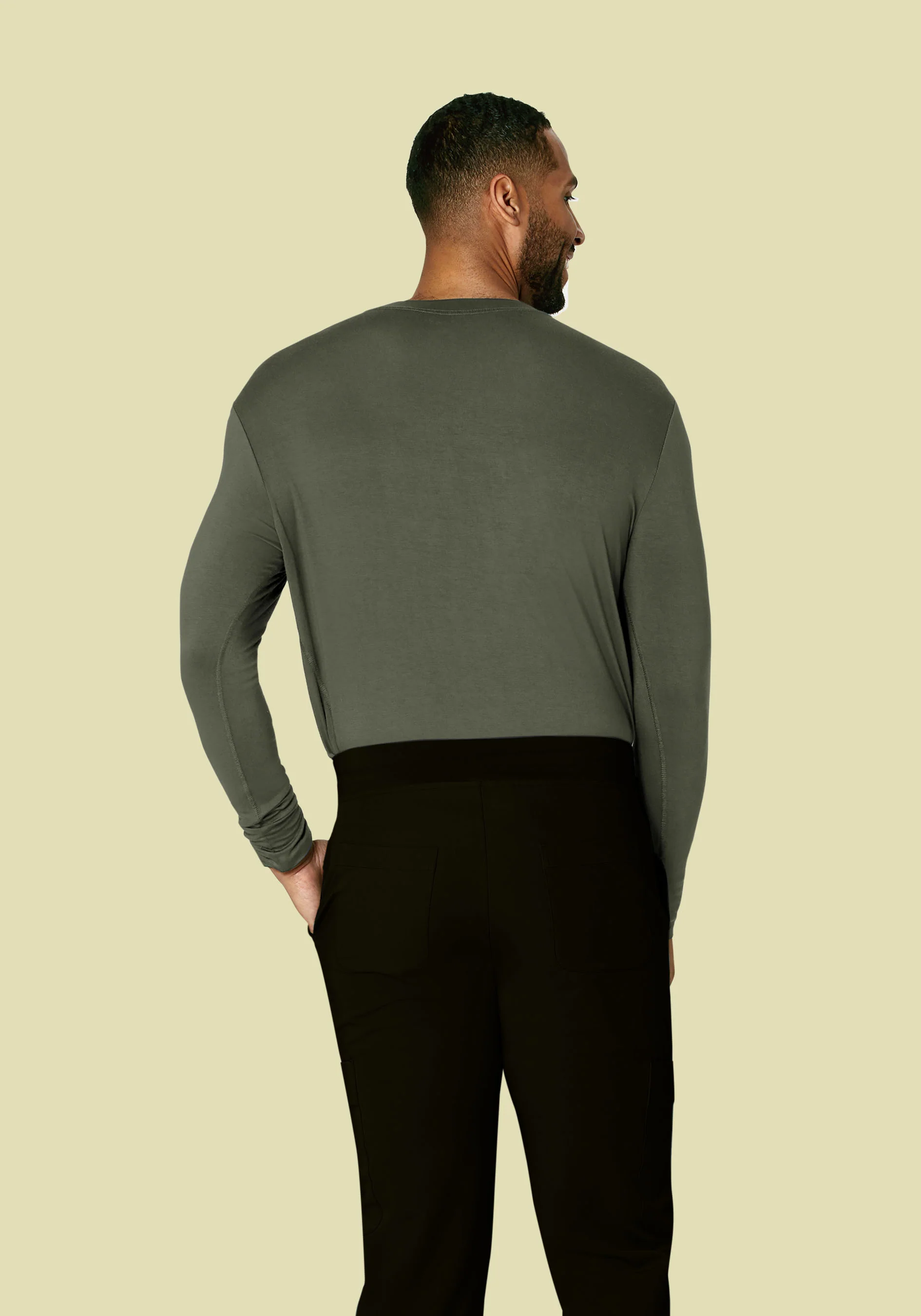 Men's Underscrubs Heather Olive - Image 2