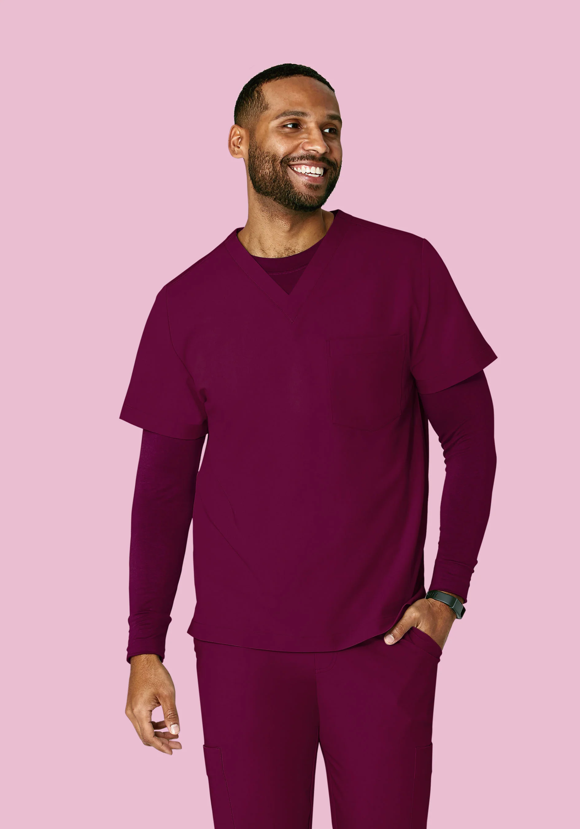 Men's Underscrubs Sangria - Image 3