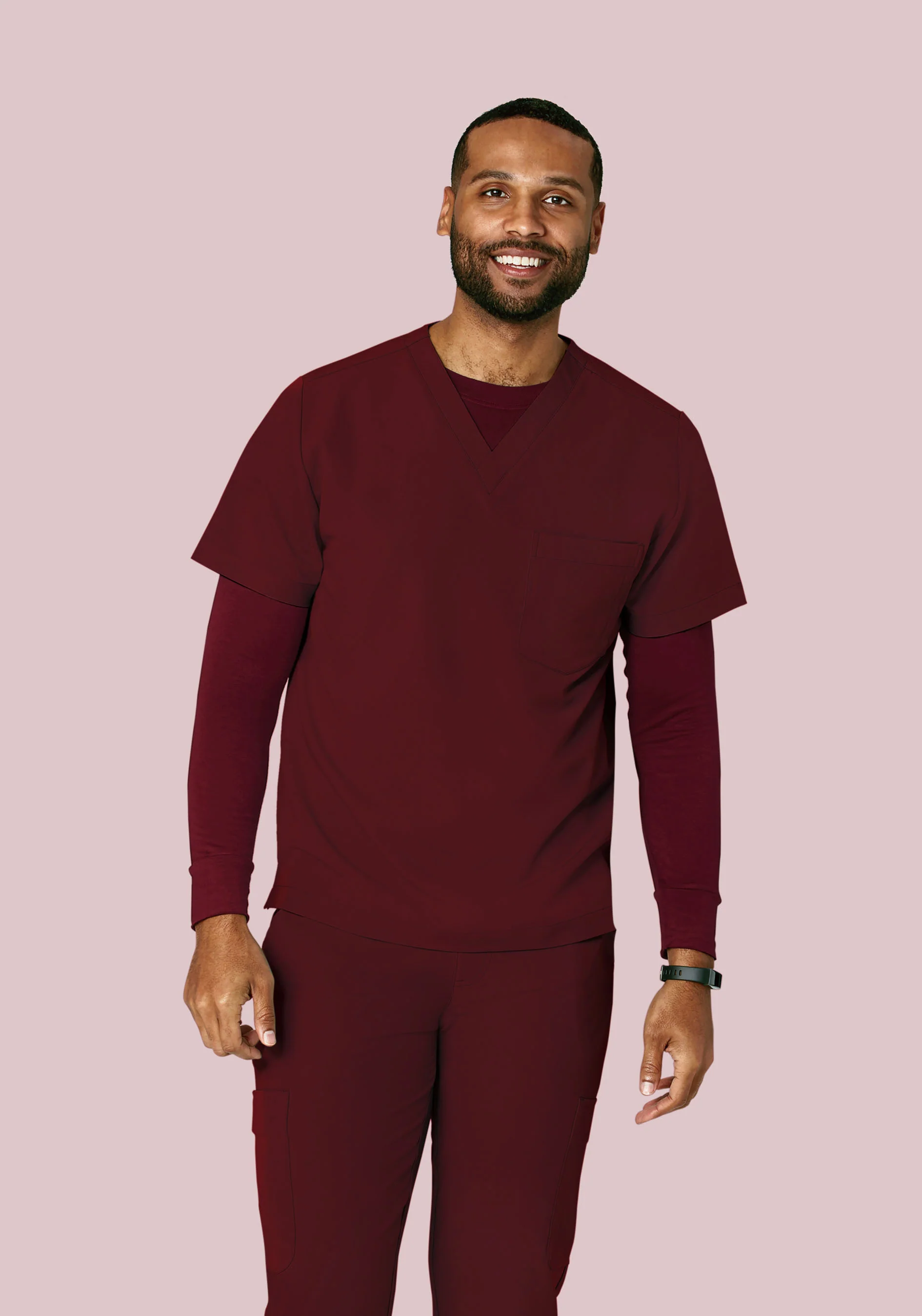 Men's Underscrubs Wine - Image 2