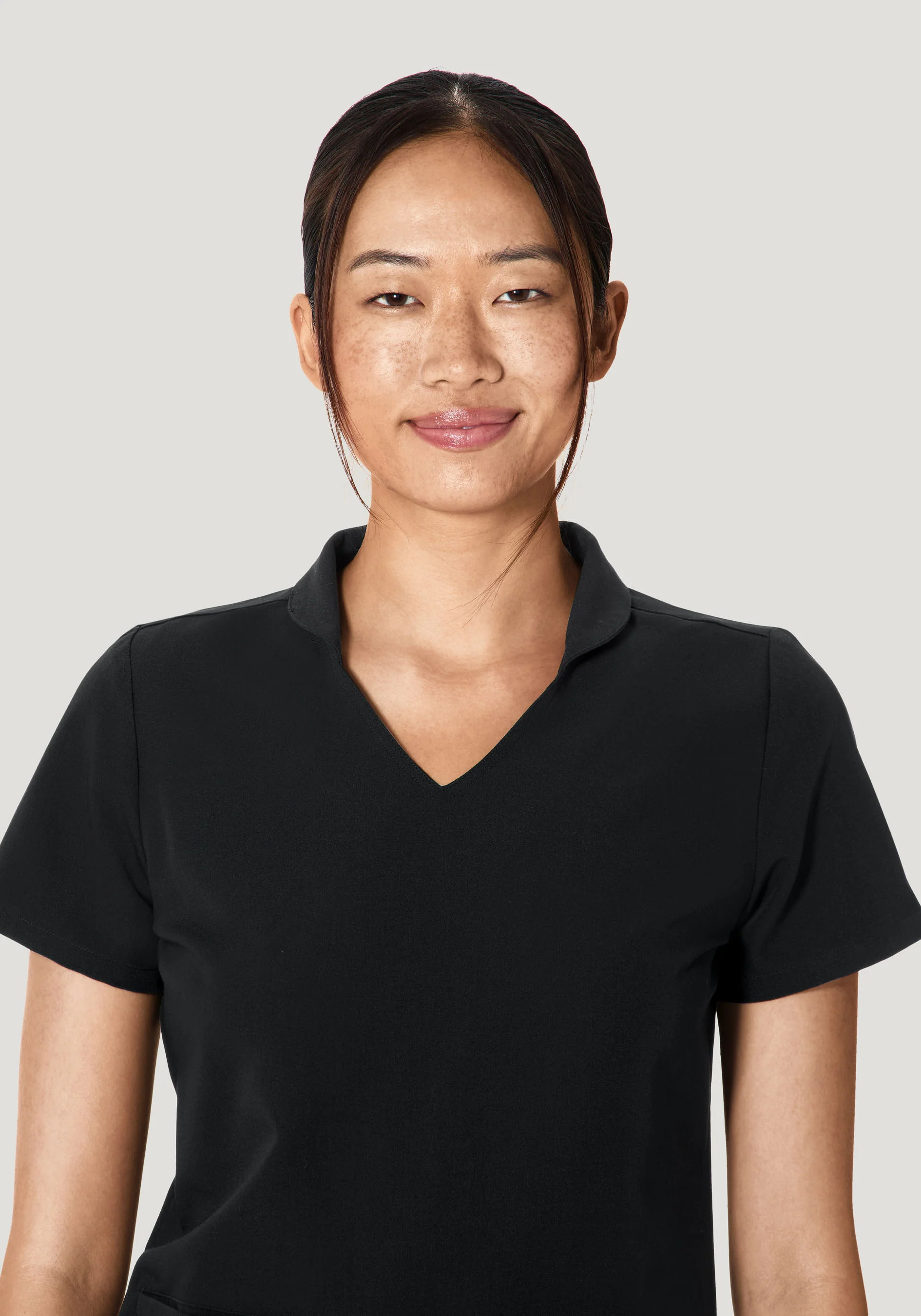 Multi Wear Collar Top Black - Image 3