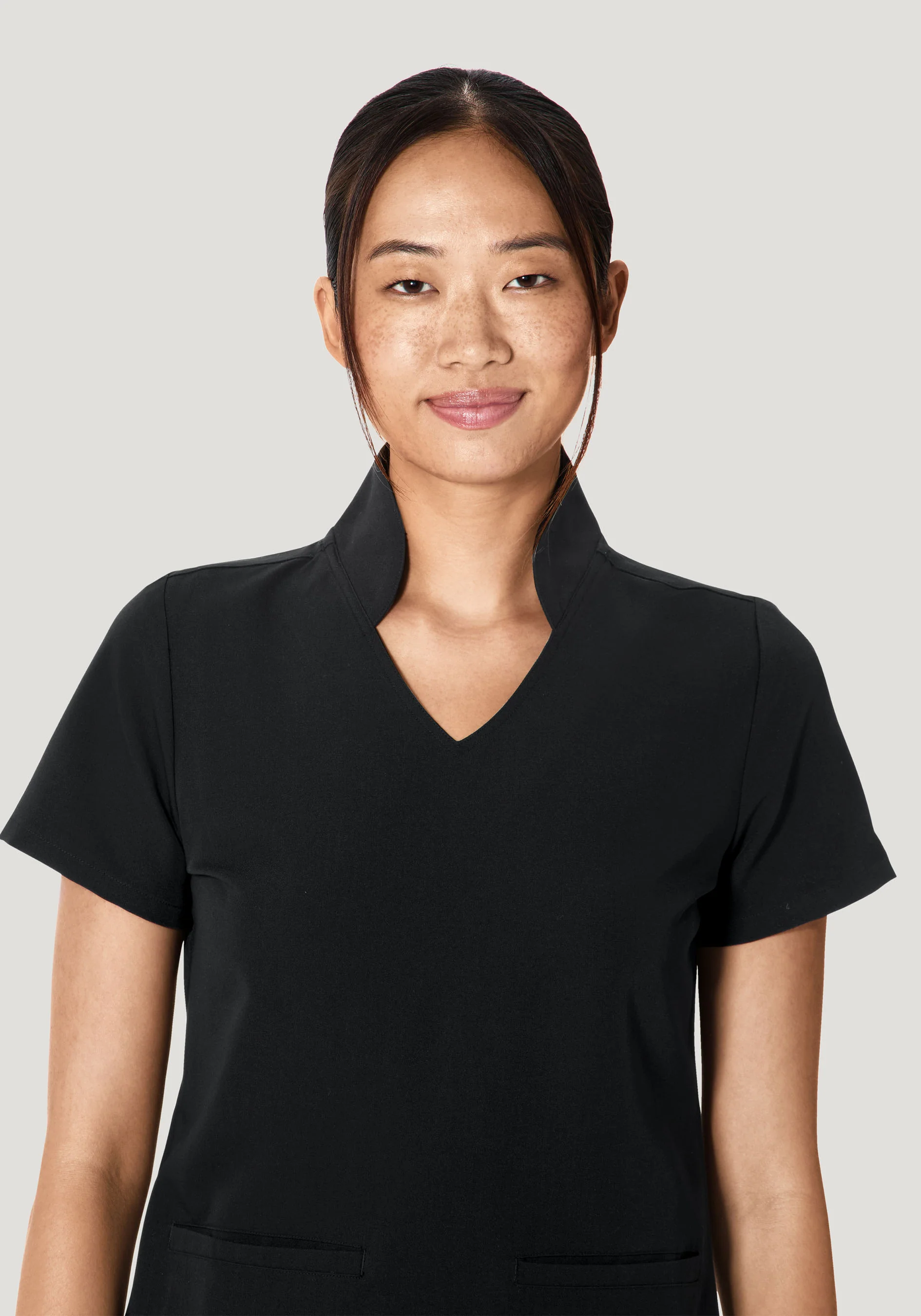 Multi Wear Collar Top Black - Image 4