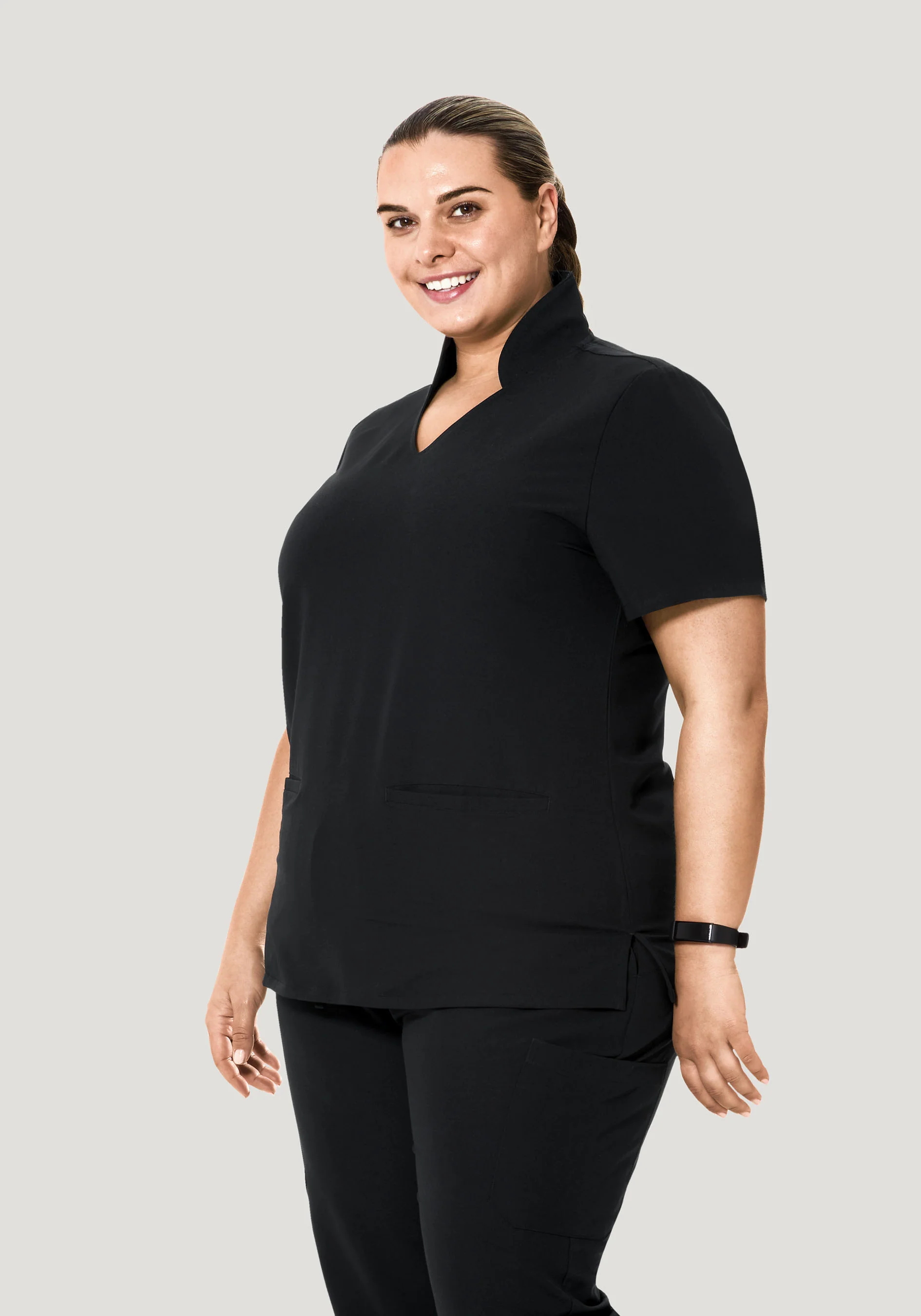 Multi Wear Collar Top Black - Image 5