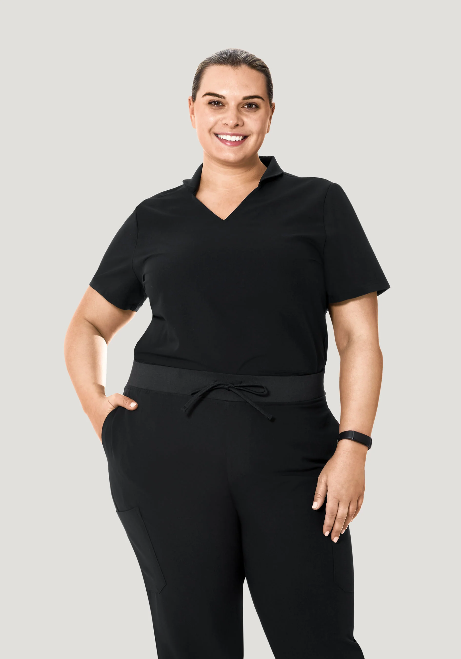 Multi Wear Collar Top Black - Image 6