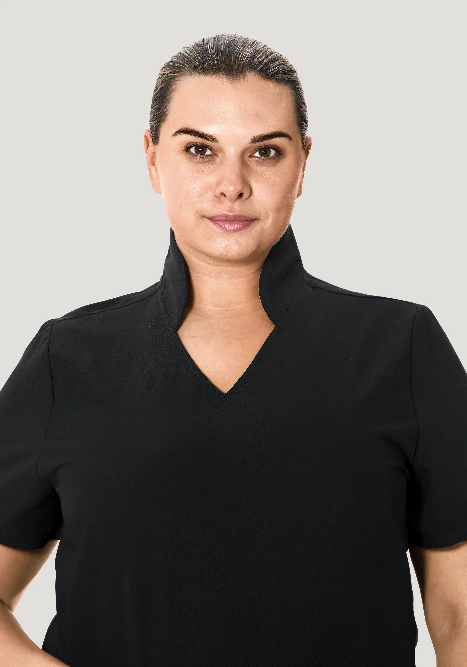 Multi Wear Collar Top Black - Image 7