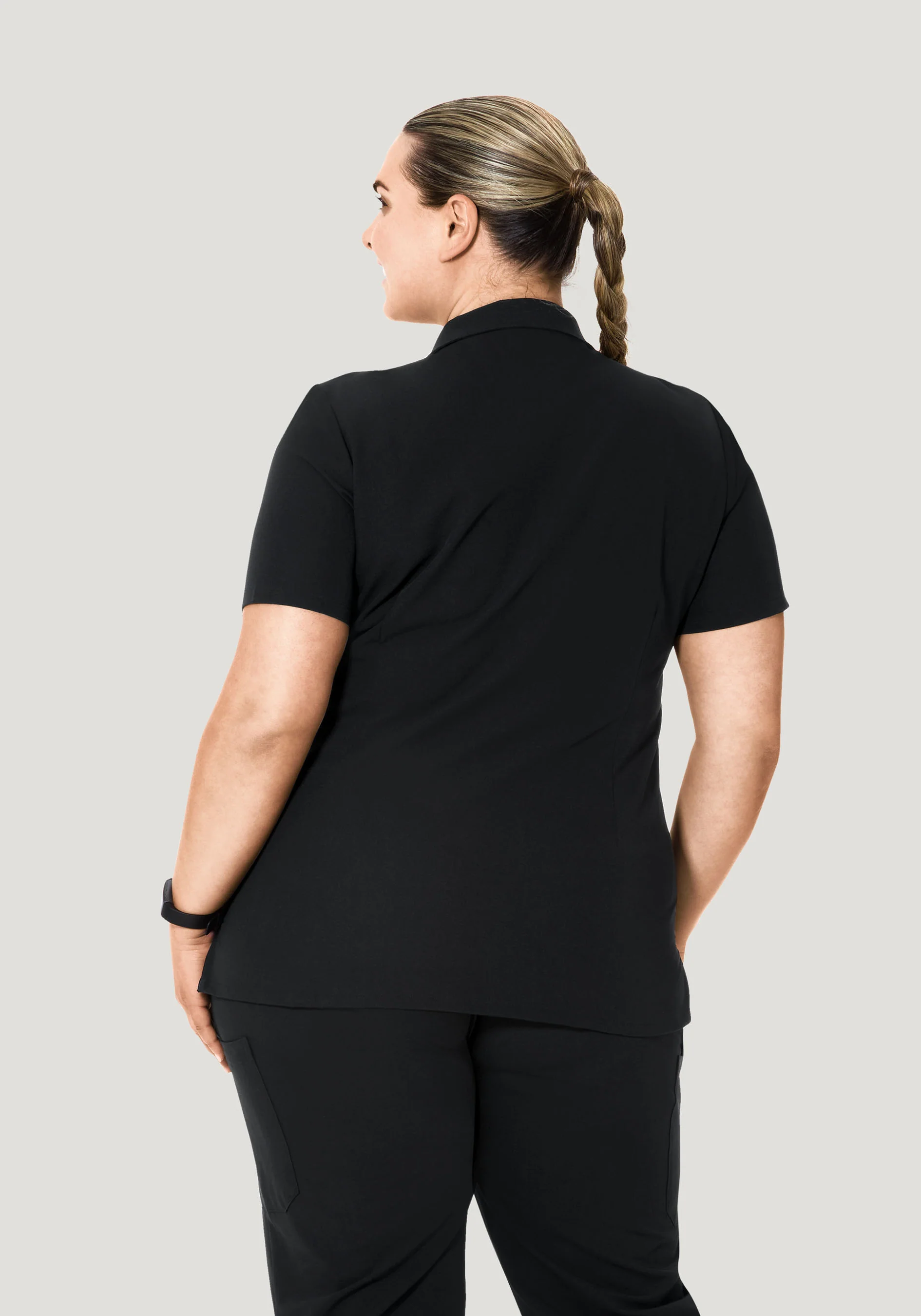Multi Wear Collar Top Black - Image 9