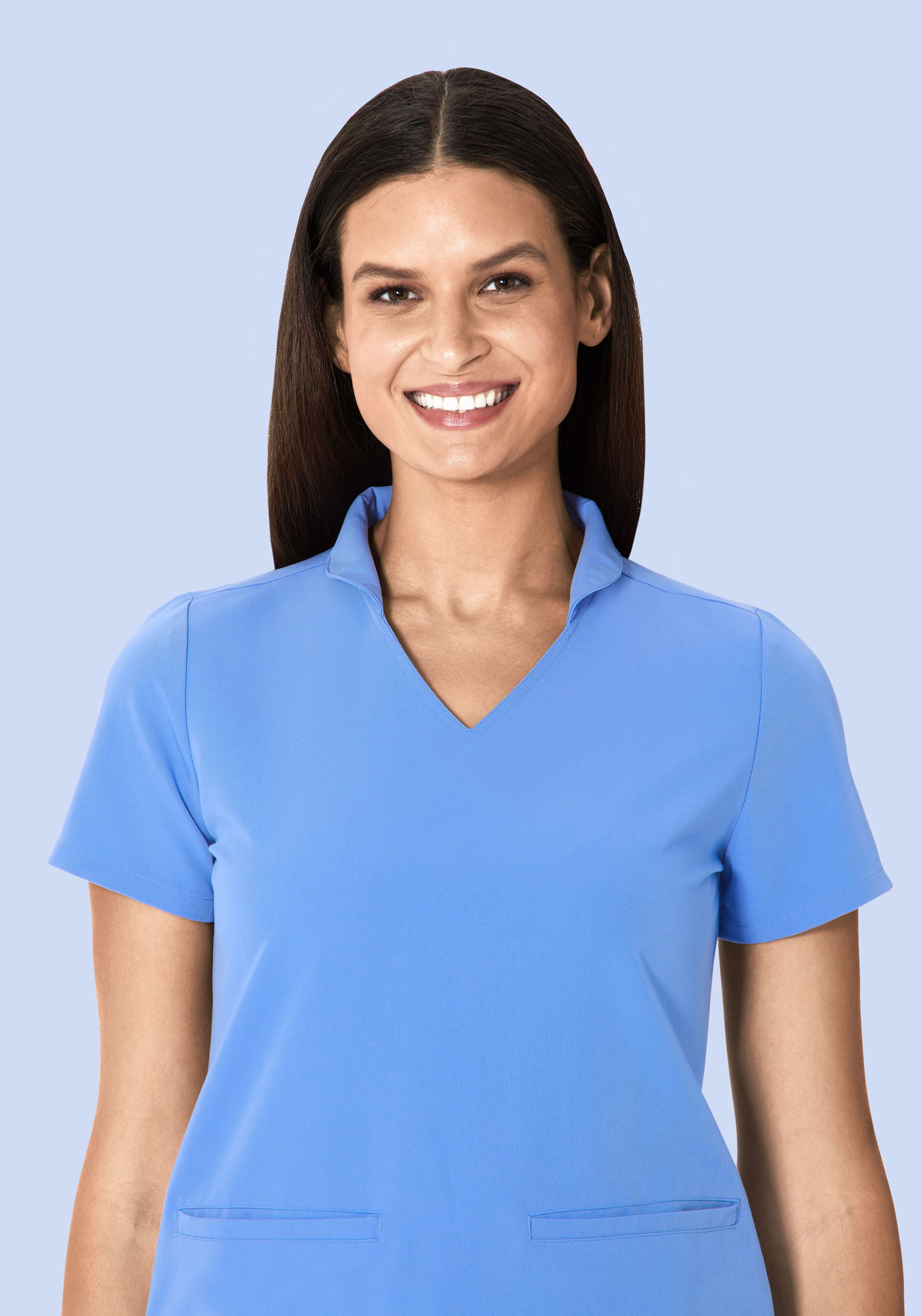 Multi Wear Collar Top Ceil Blue - Image 3